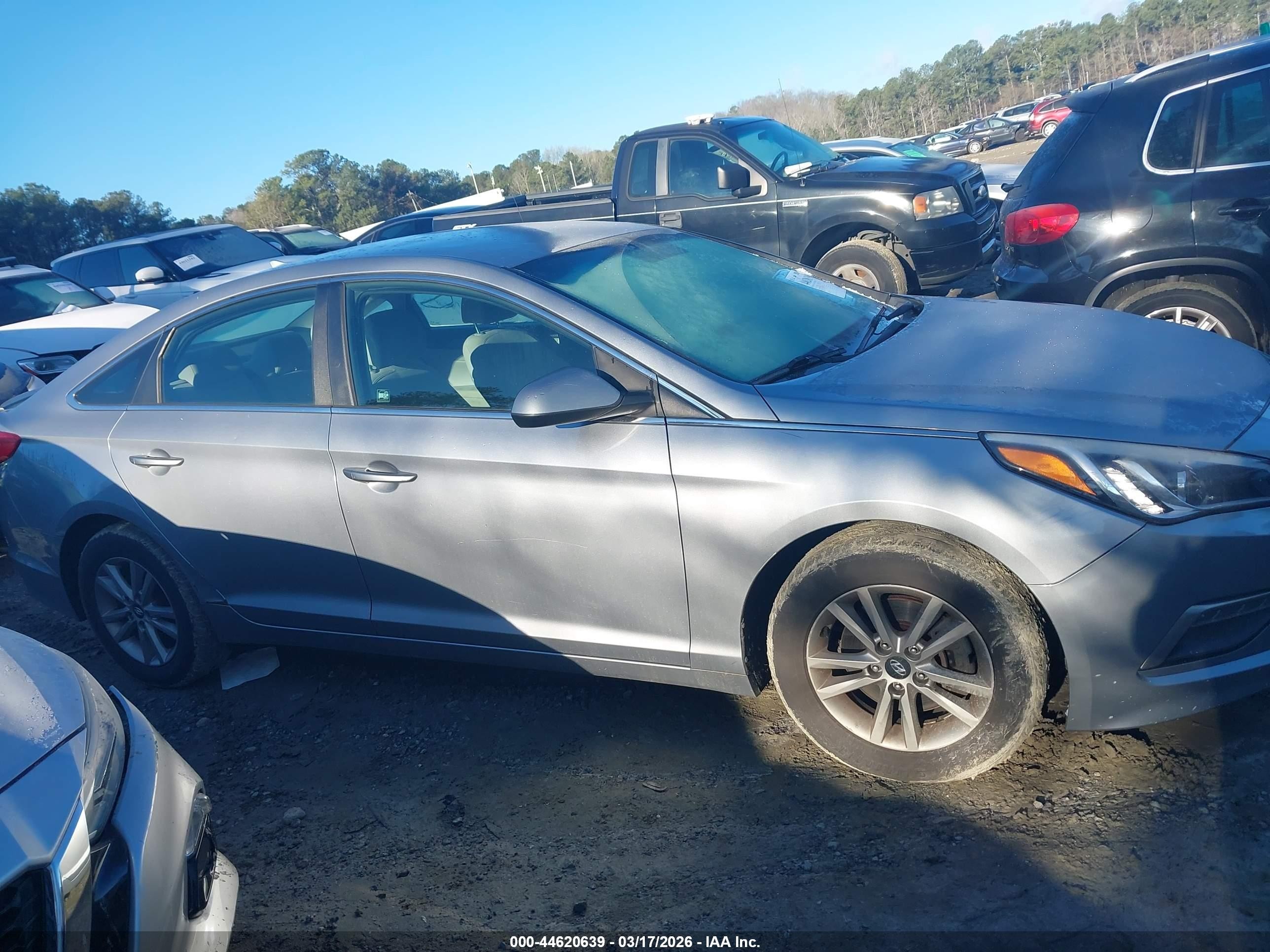 2015 Hyundai Sonata Se Gray vin: 5NPE24AF7FH018016