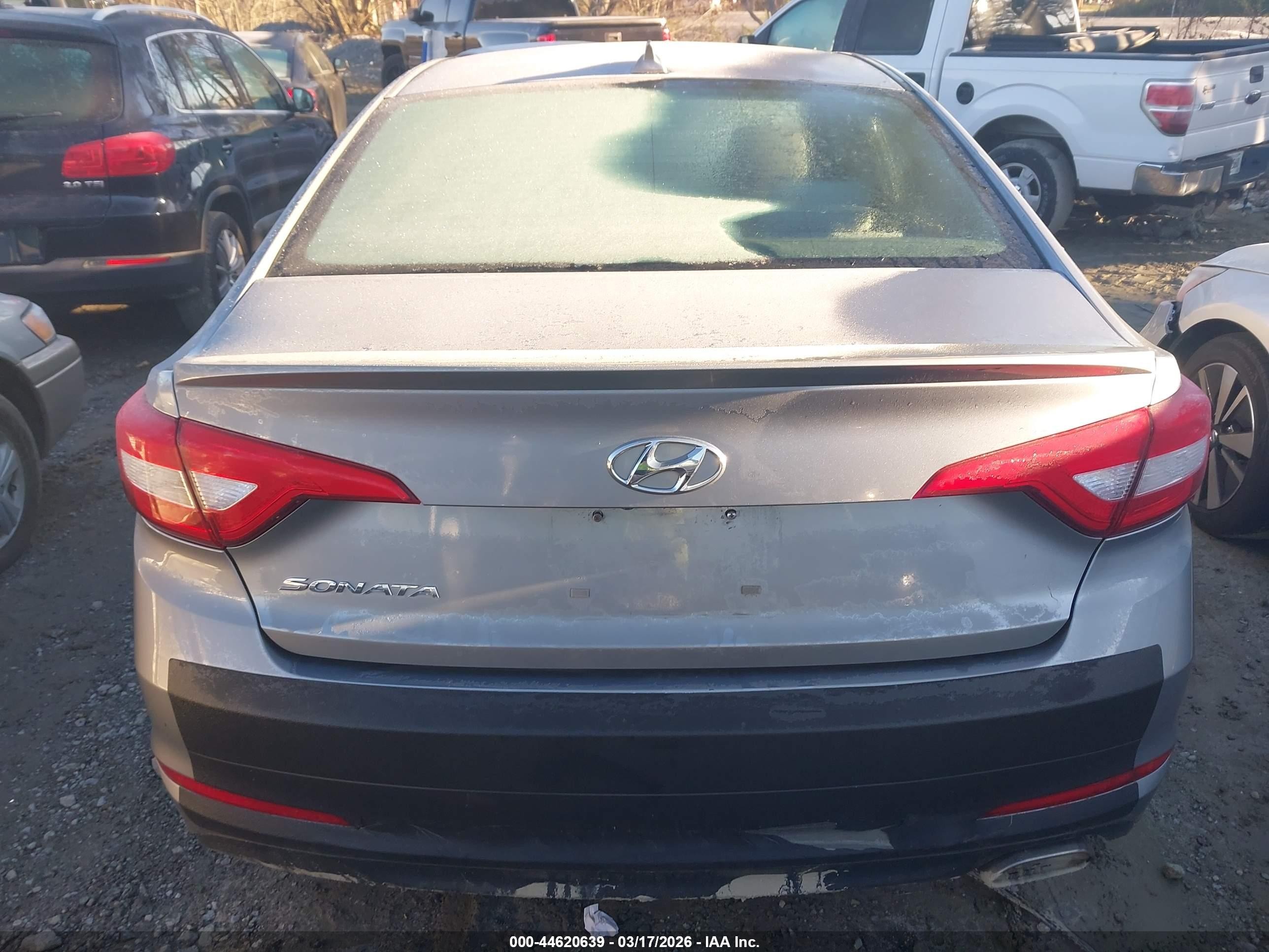 2015 Hyundai Sonata Se Gray vin: 5NPE24AF7FH018016