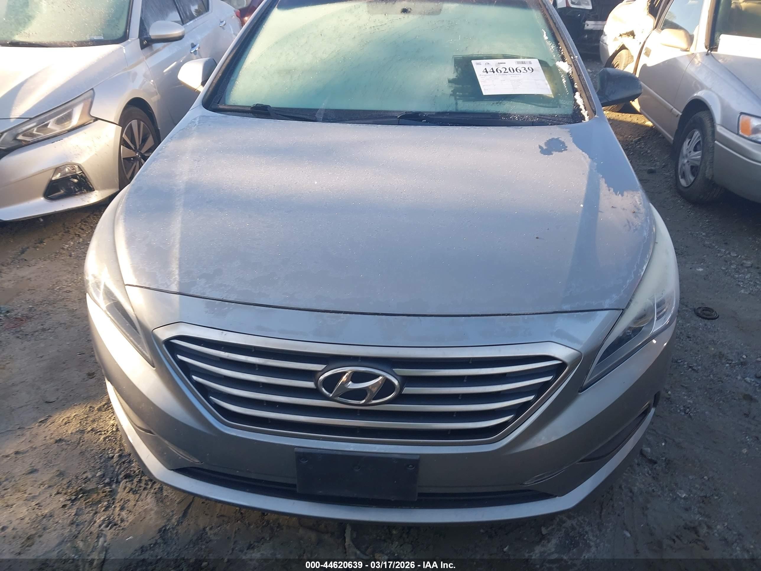 2015 Hyundai Sonata Se Gray vin: 5NPE24AF7FH018016