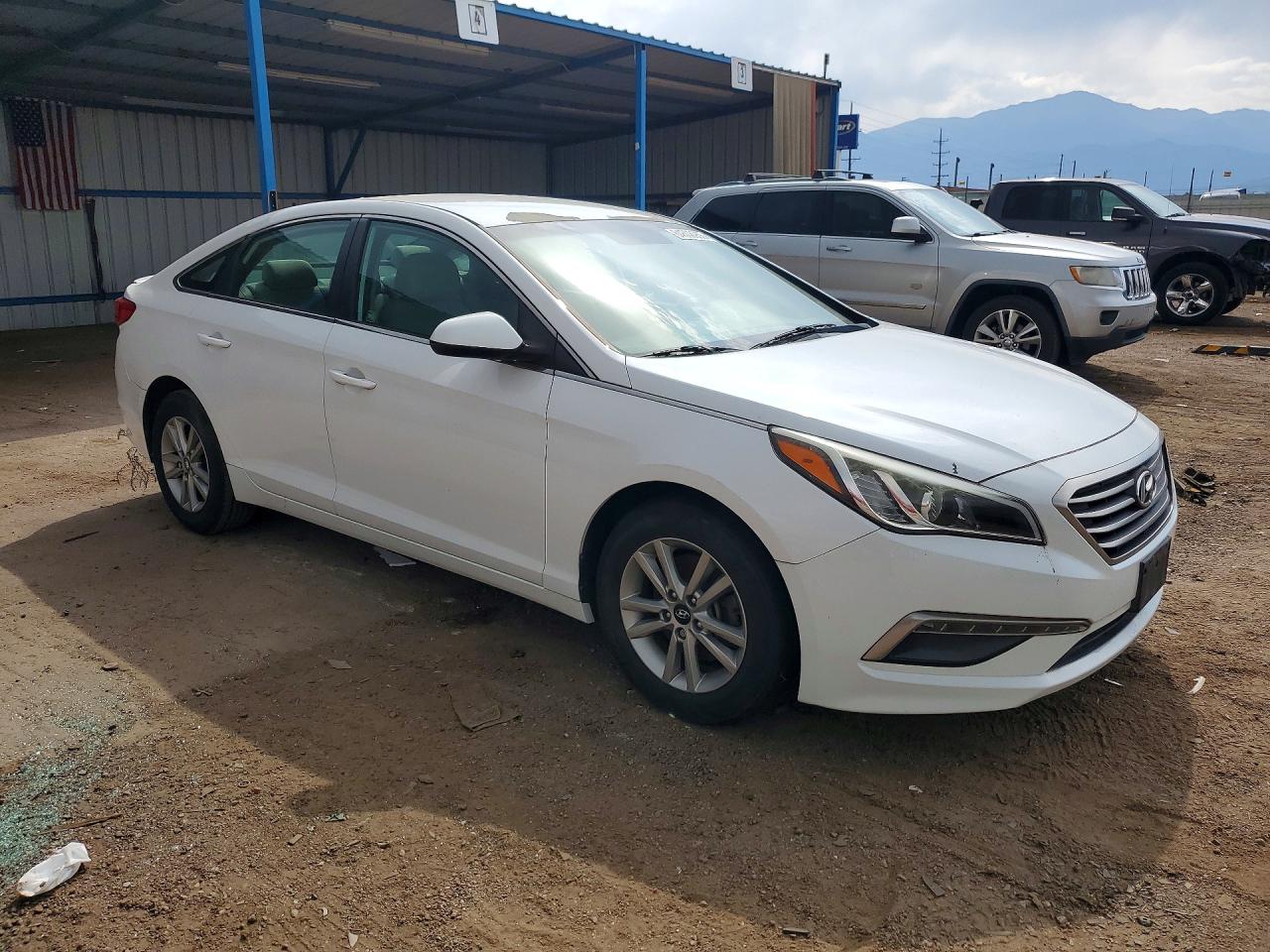 2015 Hyundai Sonata Se White vin: 5NPE24AF7FH020025