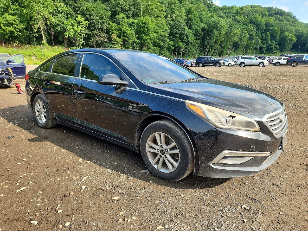 2015 Hyundai Sonata Se Black vin: 5NPE24AF7FH022874