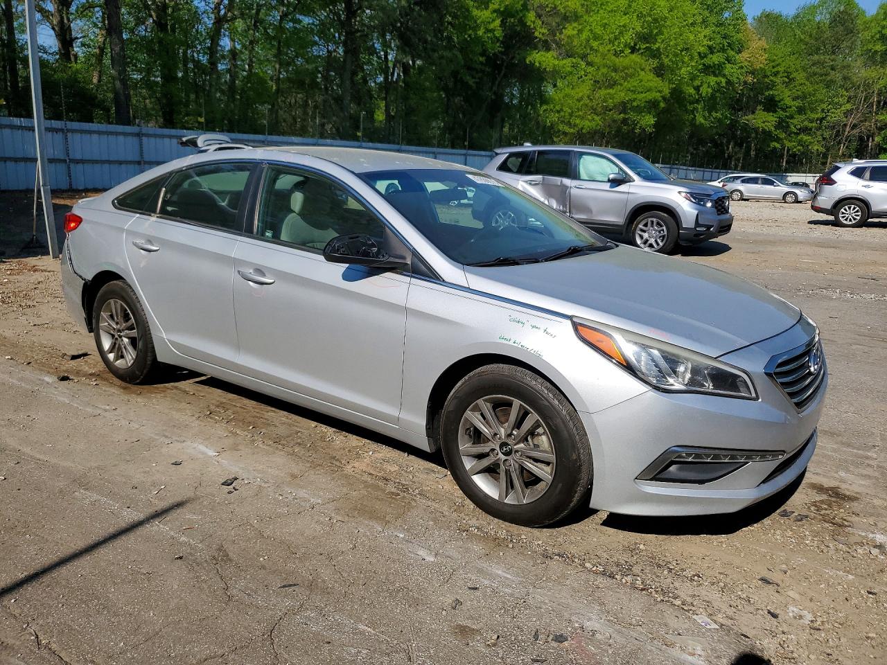 2015 Hyundai Sonata Se Silver vin: 5NPE24AF7FH024396
