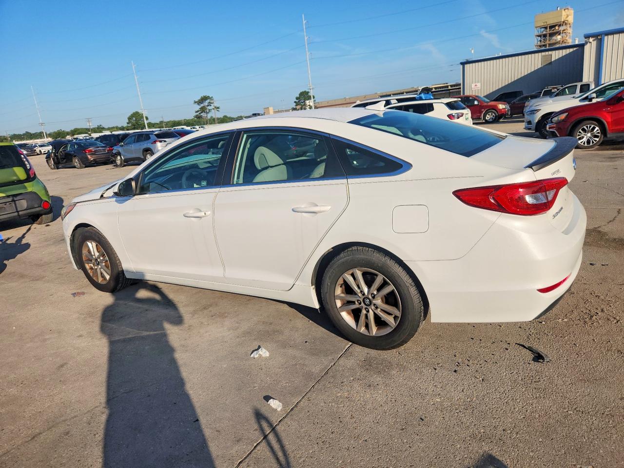 2015 Hyundai Sonata Se White vin: 5NPE24AF7FH033485