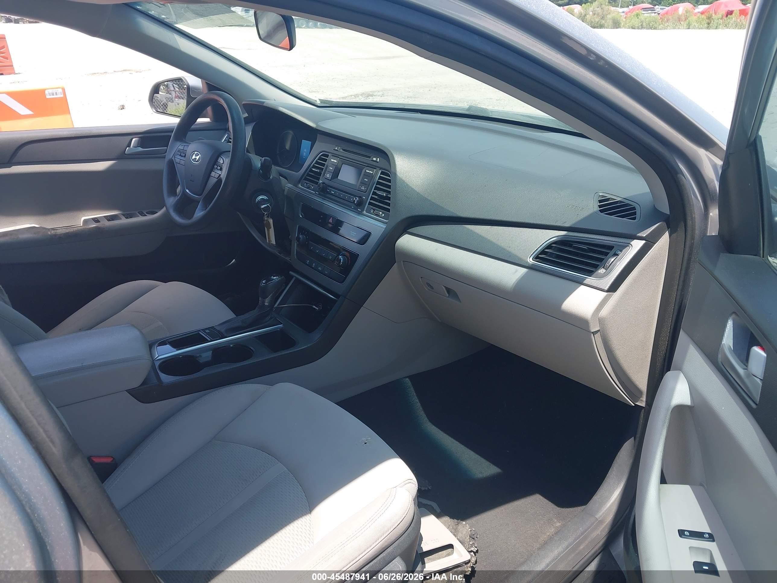 2015 Hyundai Sonata Se Gray vin: 5NPE24AF7FH036290