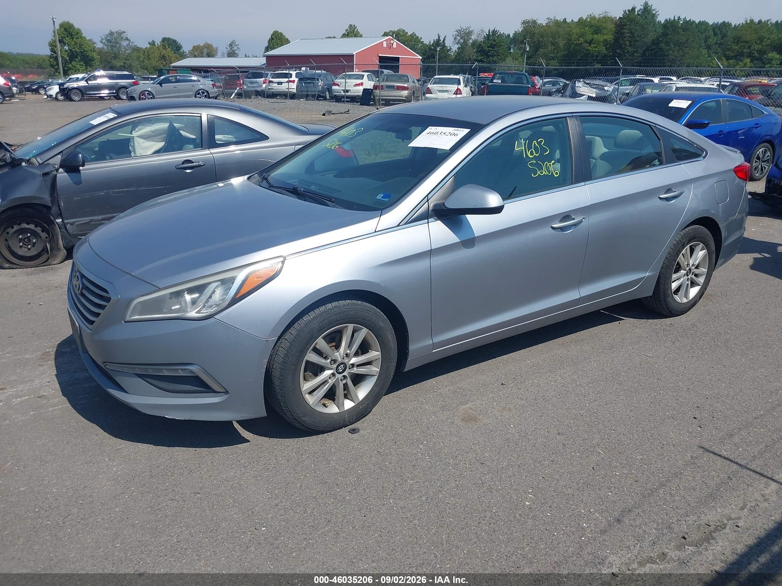 2015 Hyundai Sonata Se Blue vin: 5NPE24AF7FH064512