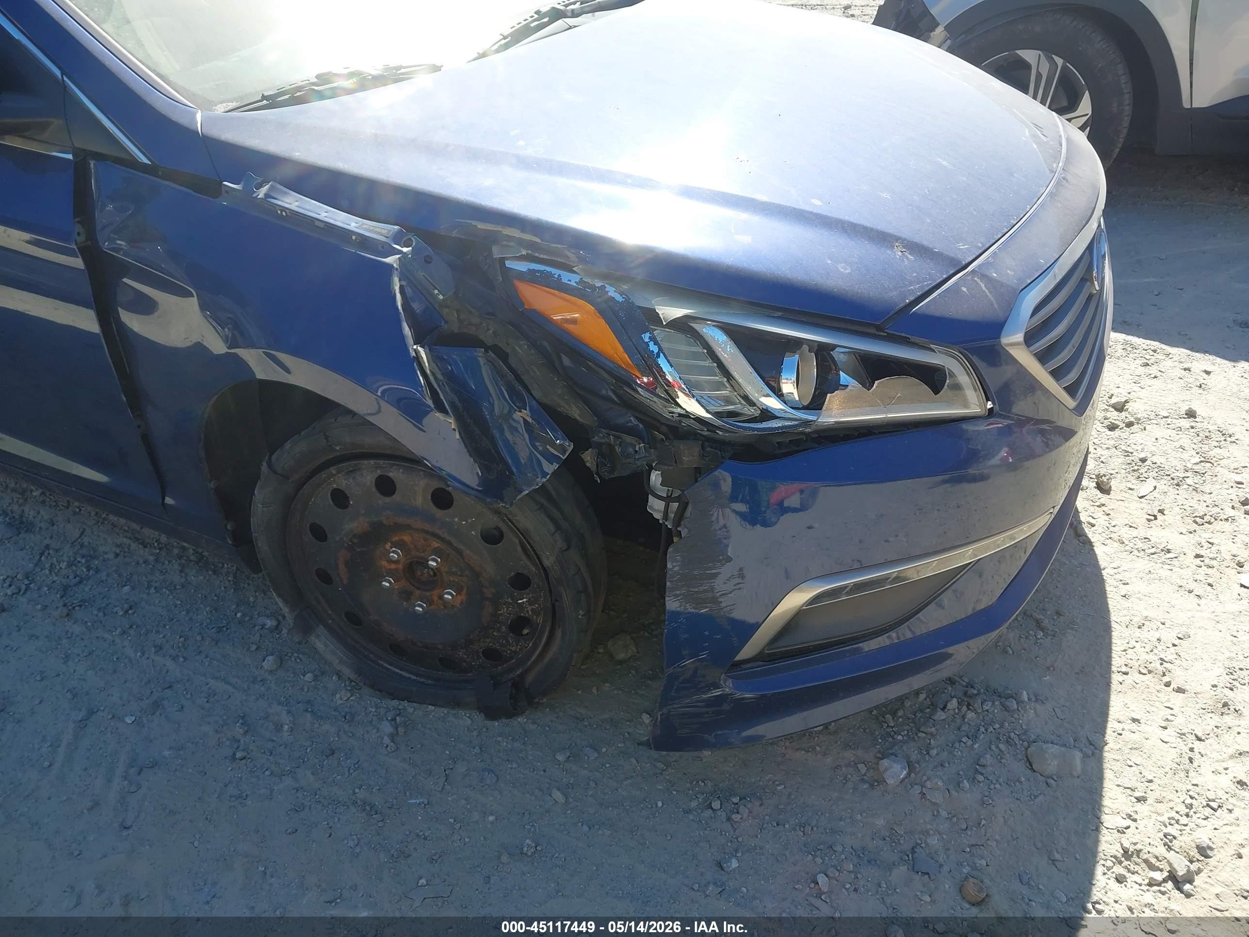 2015 Hyundai Sonata Se Blue vin: 5NPE24AF7FH083500