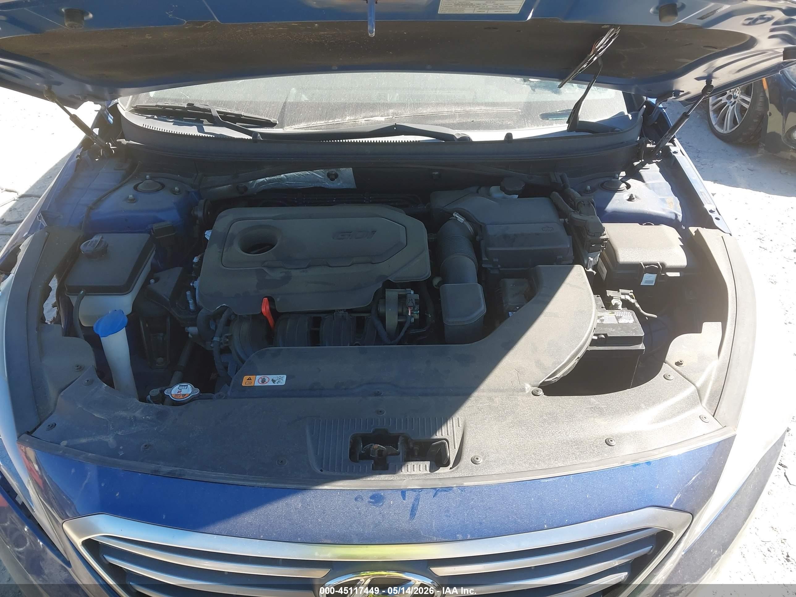 2015 Hyundai Sonata Se Blue vin: 5NPE24AF7FH083500