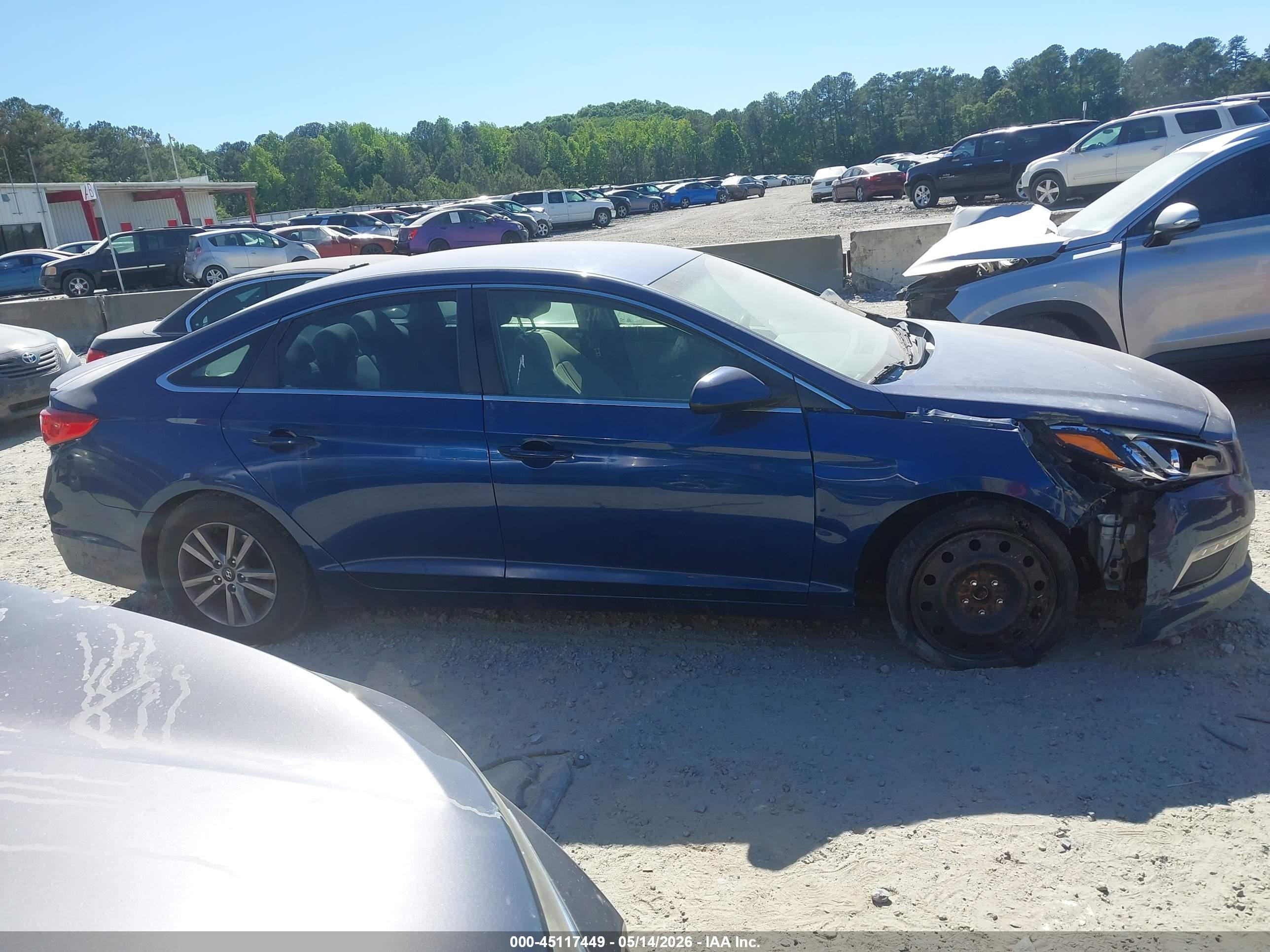 2015 Hyundai Sonata Se Blue vin: 5NPE24AF7FH083500
