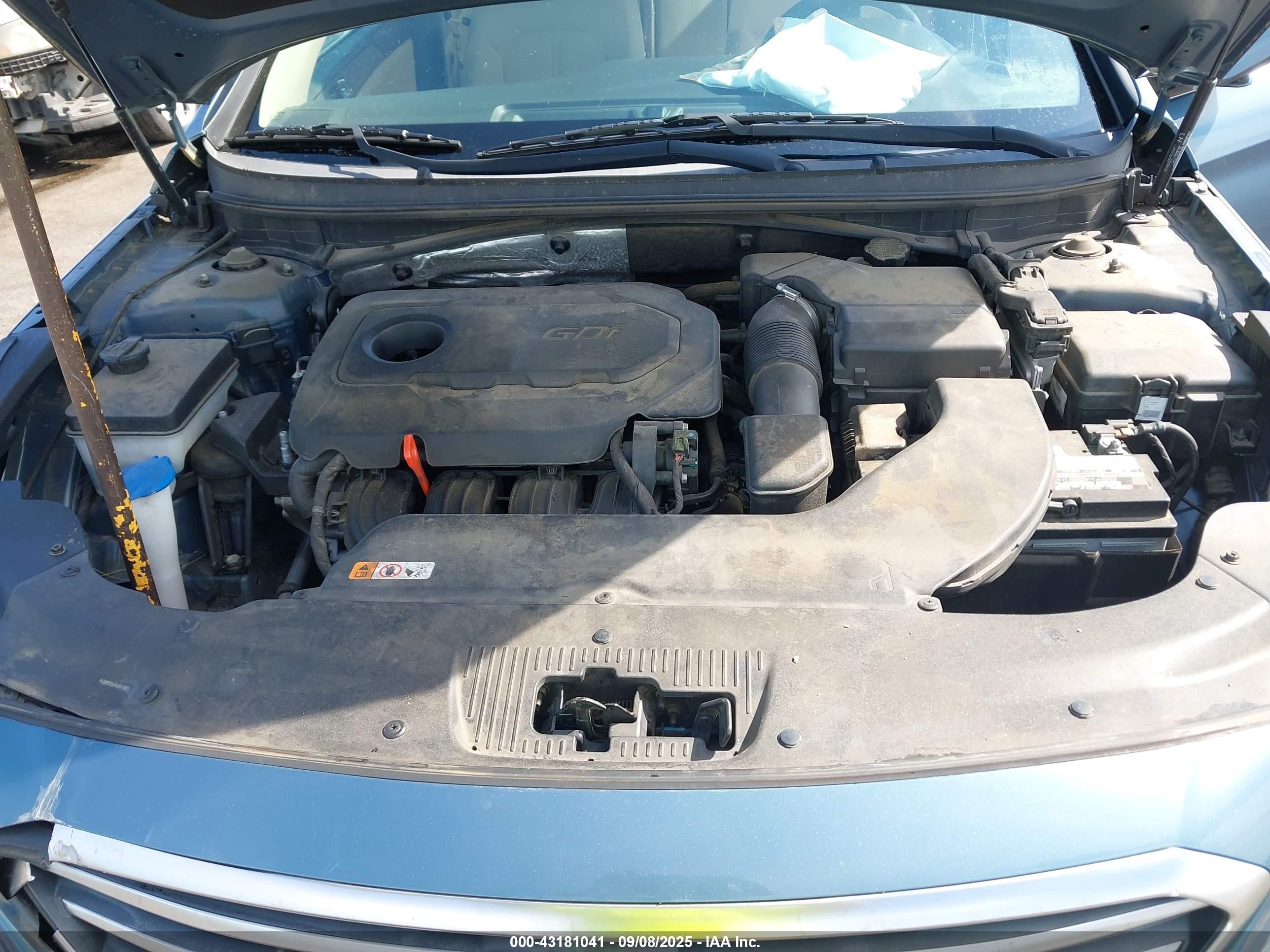 2015 Hyundai Sonata Se Синий vin: 5NPE24AF7FH093640