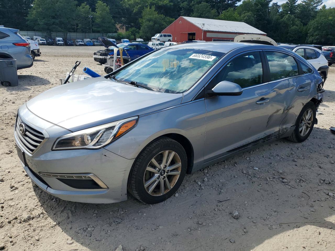 2015 Hyundai Sonata Se Серый vin: 5NPE24AF7FH096621