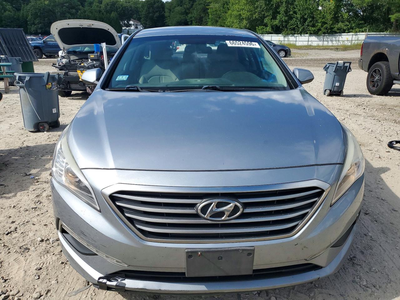 2015 Hyundai Sonata Se Gray vin: 5NPE24AF7FH096621