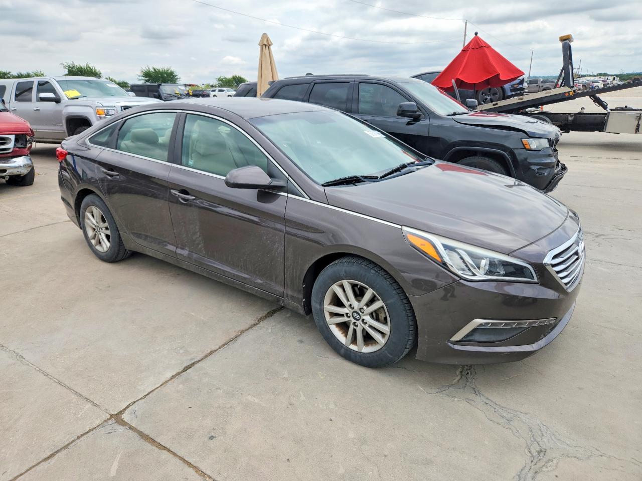 2015 Hyundai Sonata Se Brown vin: 5NPE24AF7FH113529