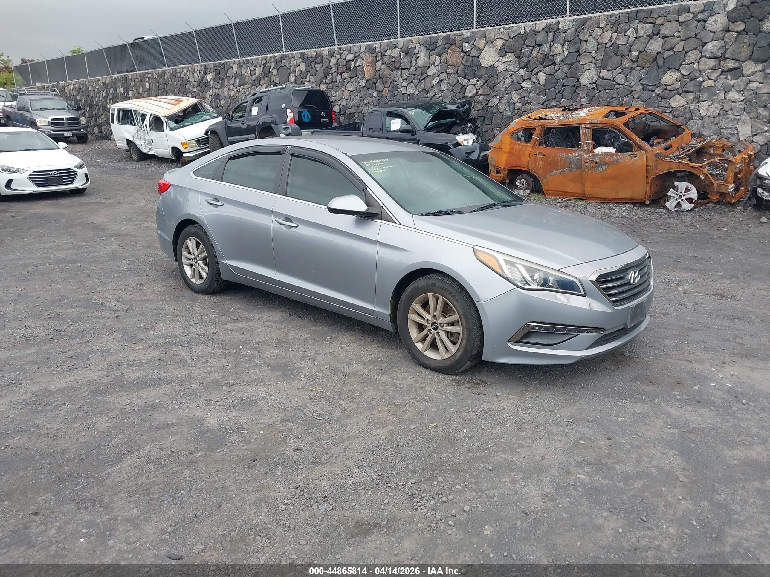 2015 Hyundai Sonata Se Gray vin: 5NPE24AF7FH120707