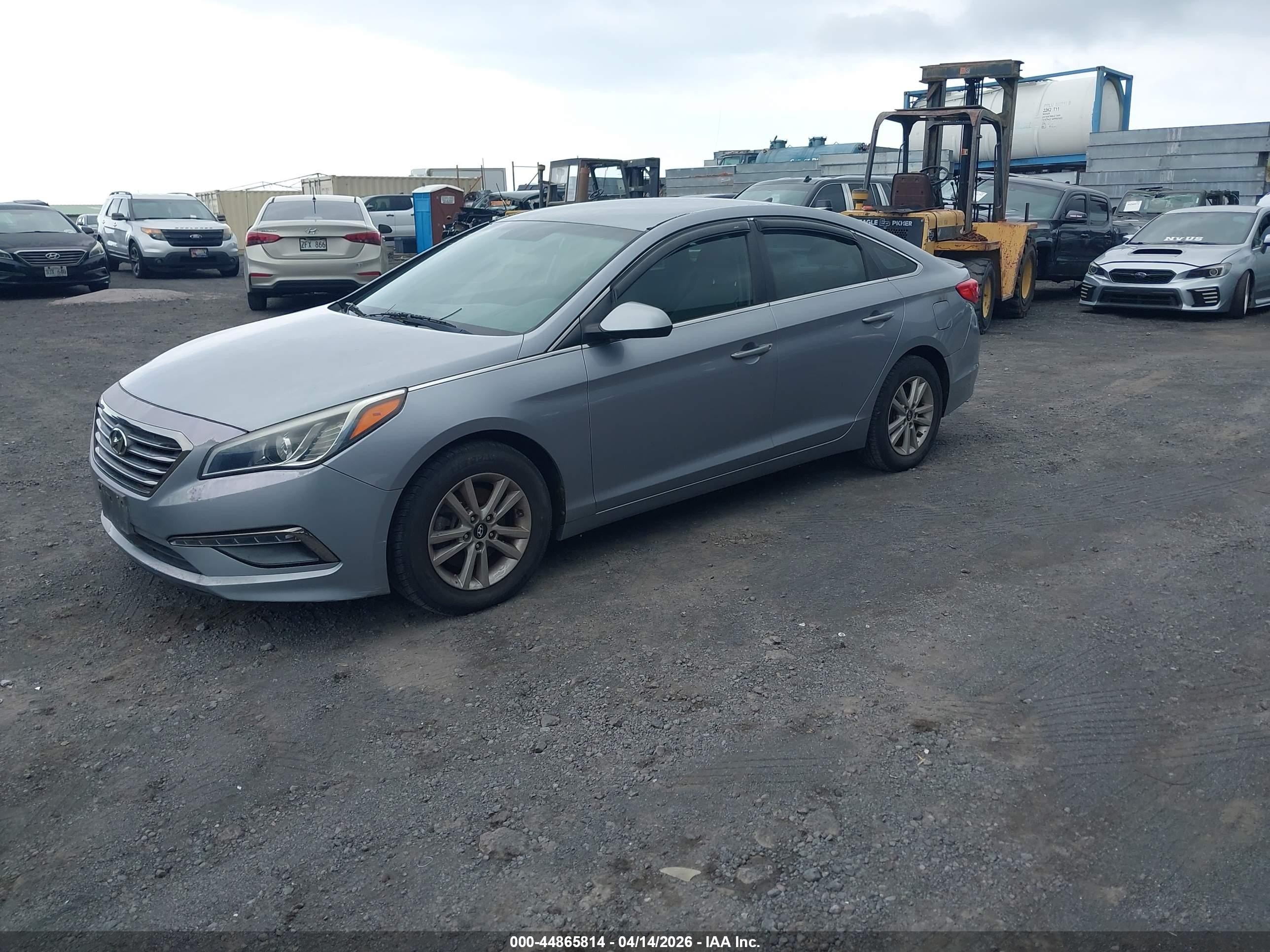 2015 Hyundai Sonata Se Gray vin: 5NPE24AF7FH120707
