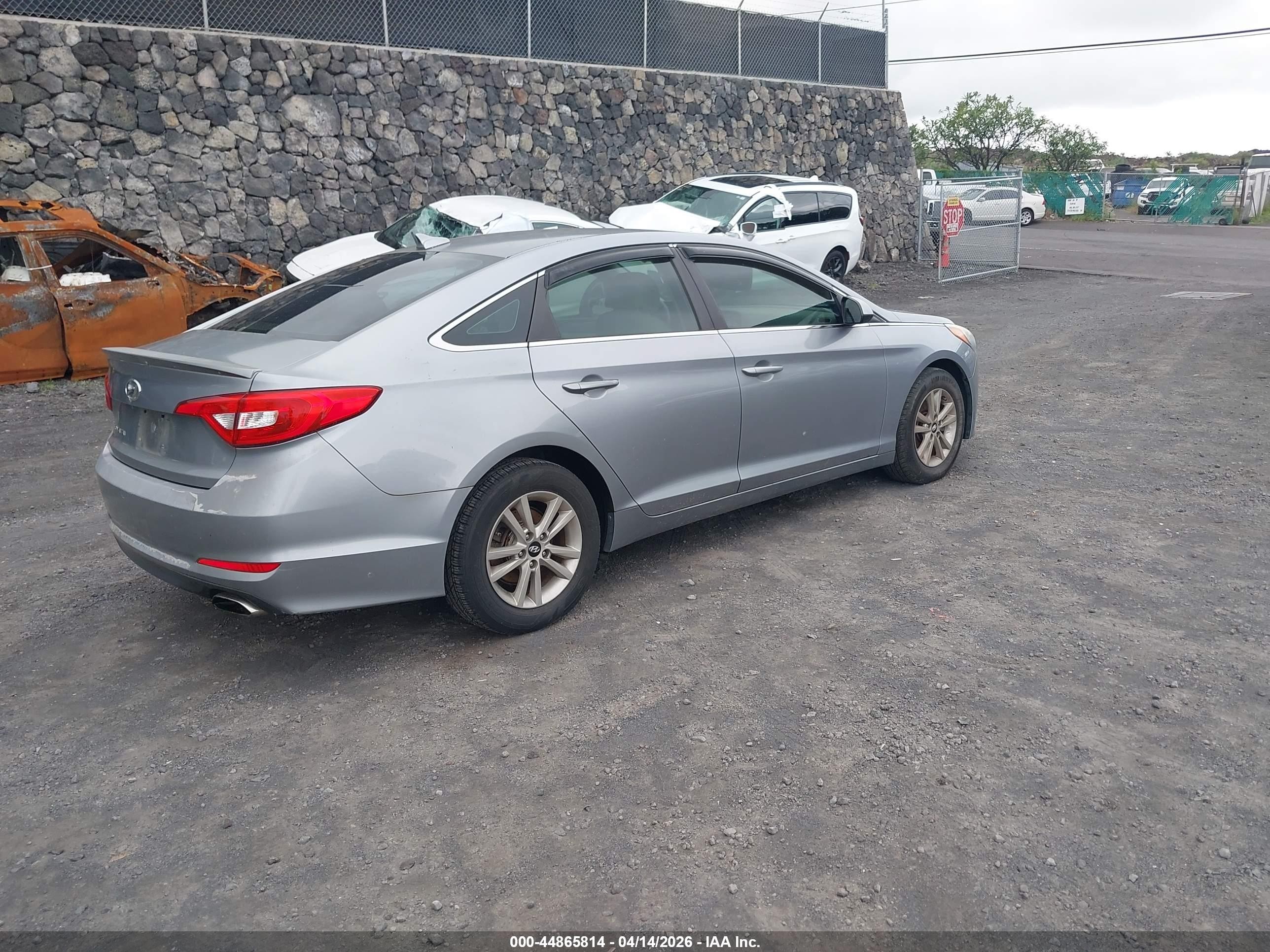 2015 Hyundai Sonata Se Gray vin: 5NPE24AF7FH120707