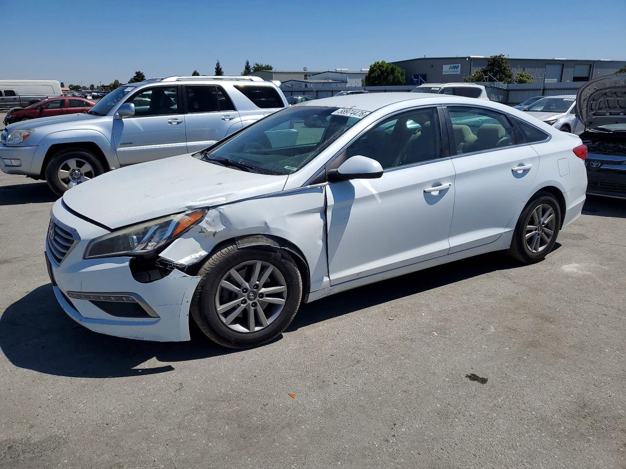 2015 Hyundai Sonata Se Белый vin: 5NPE24AF7FH123266