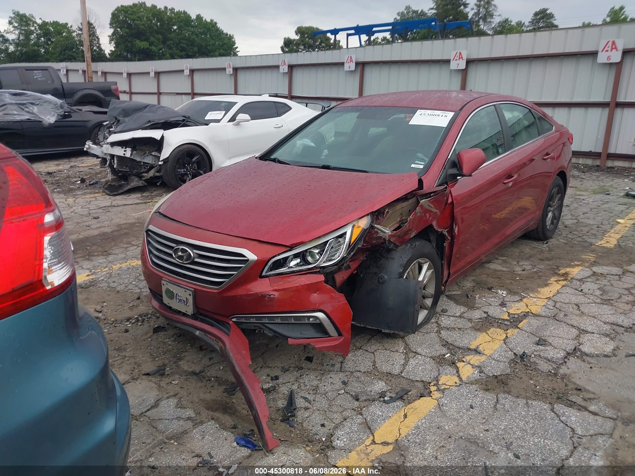2015 Hyundai Sonata Se Red vin: 5NPE24AF7FH124367