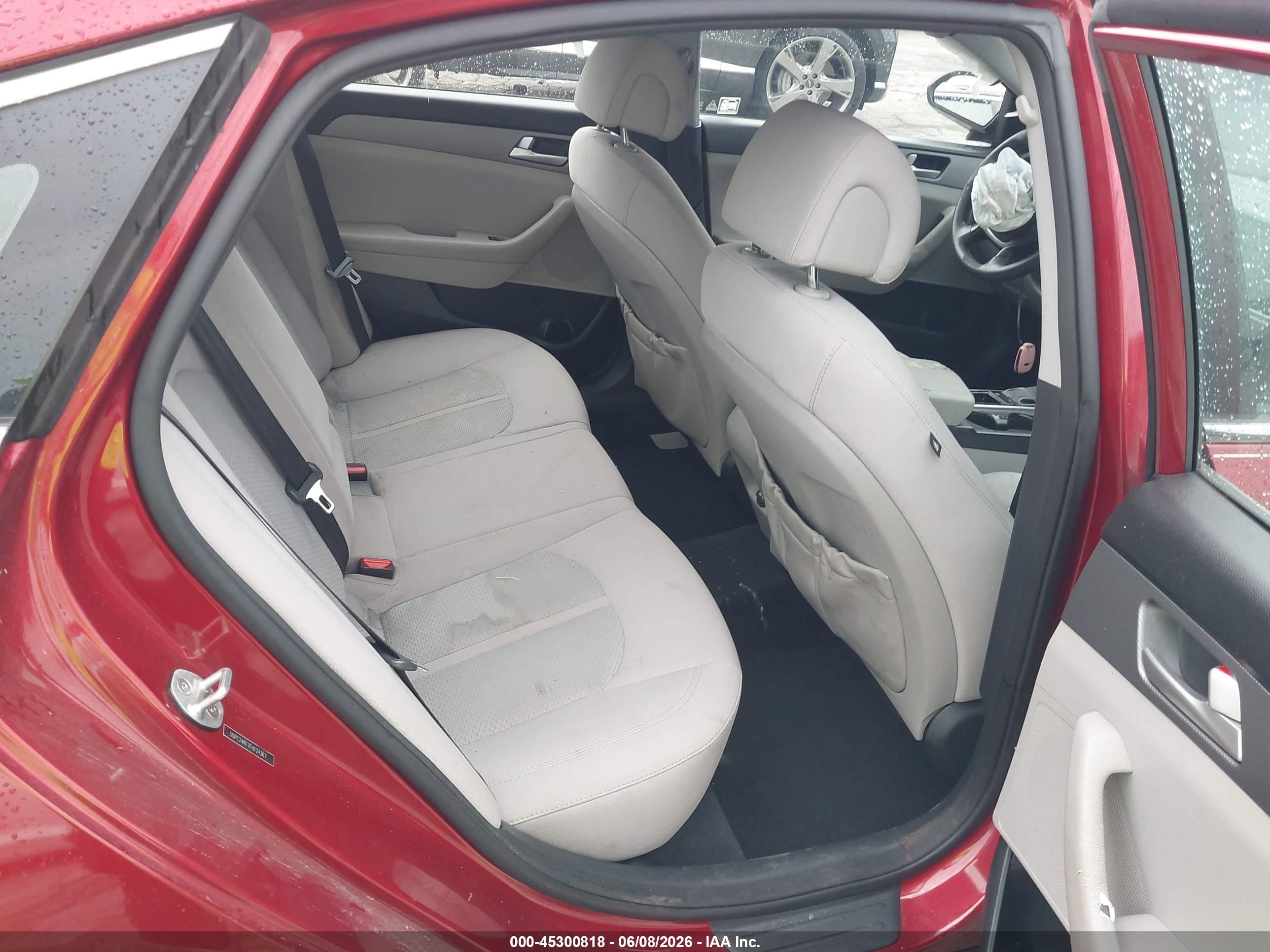 2015 Hyundai Sonata Se Red vin: 5NPE24AF7FH124367