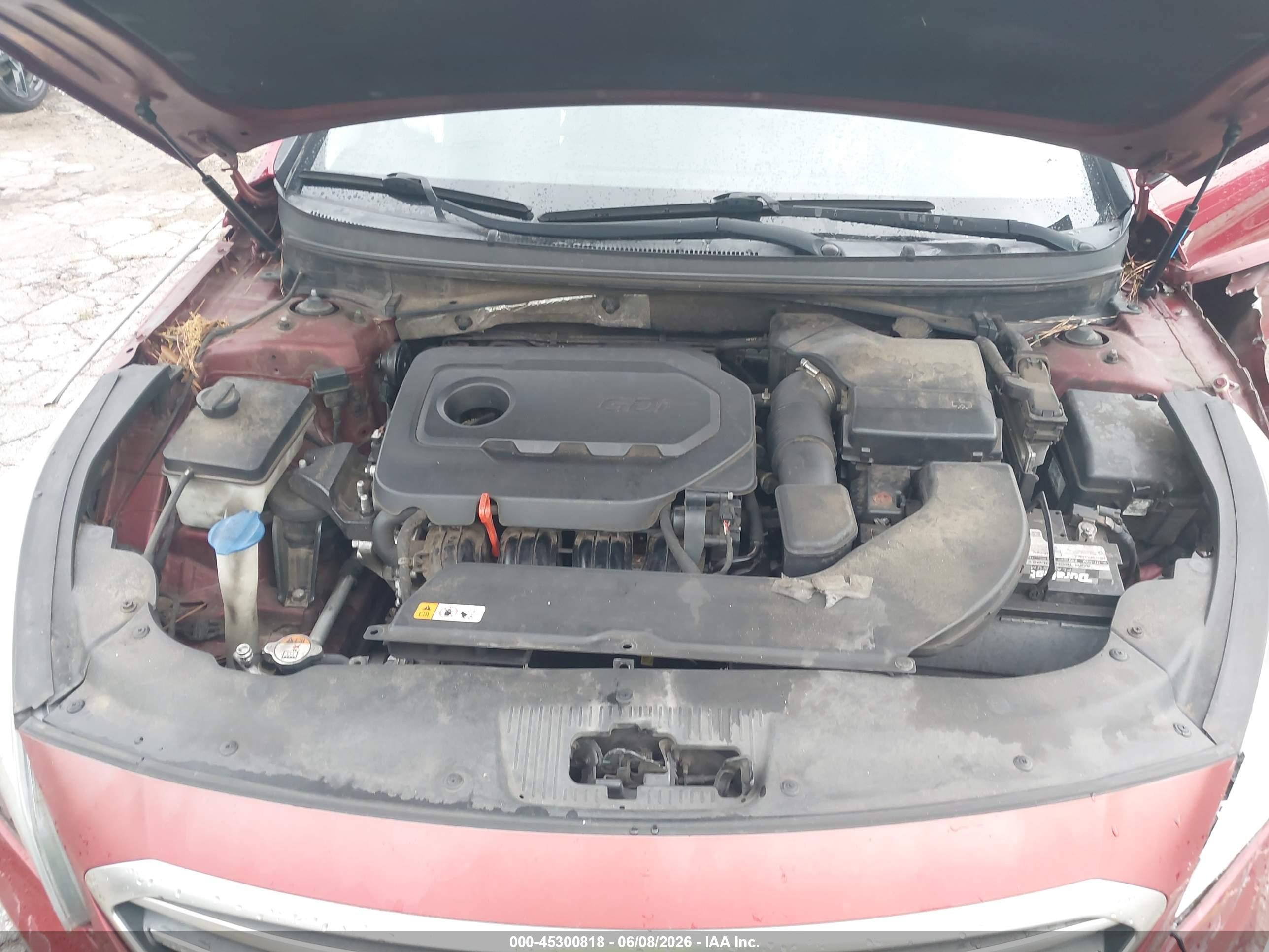 2015 Hyundai Sonata Se Red vin: 5NPE24AF7FH124367