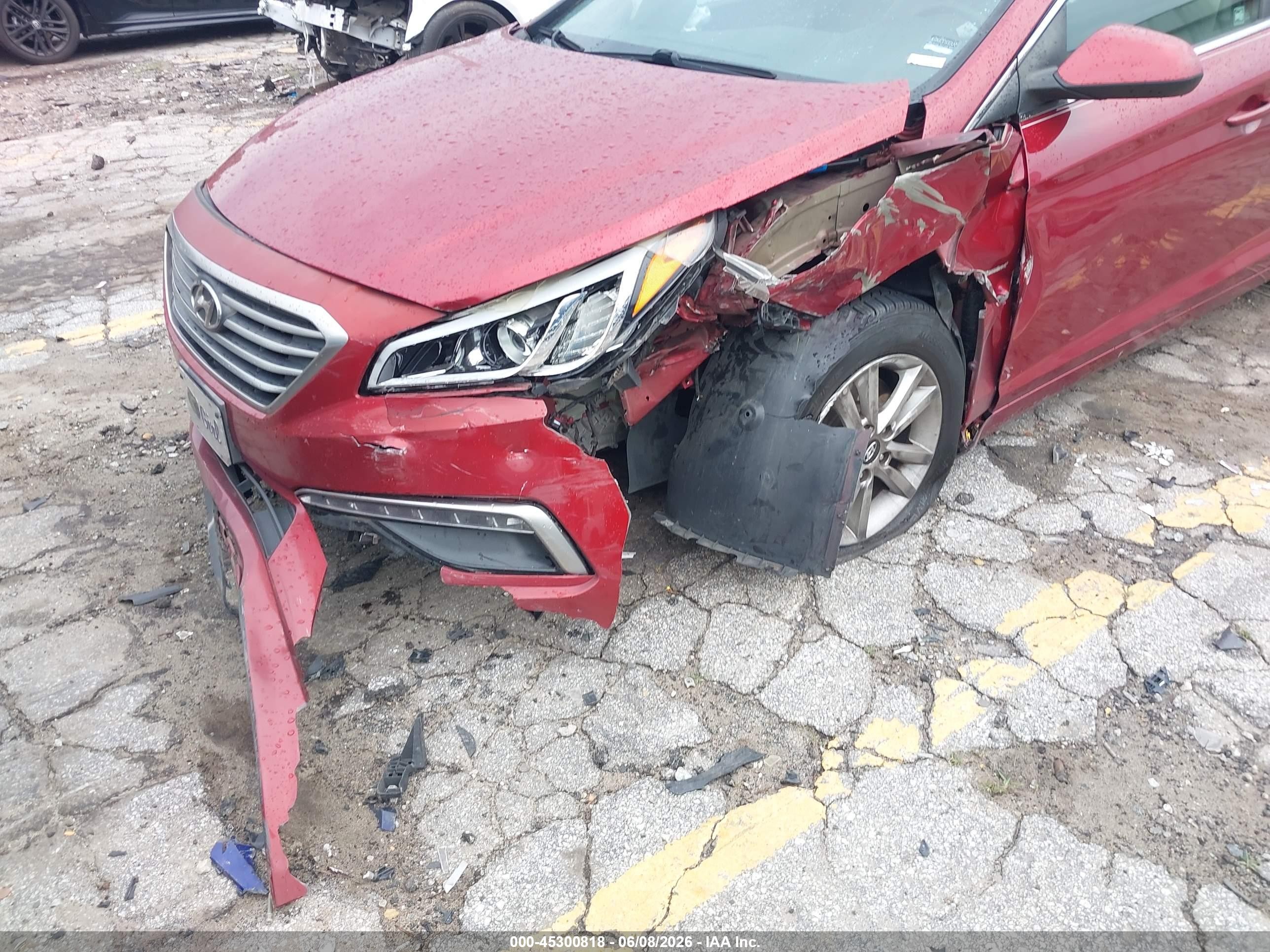 2015 Hyundai Sonata Se Red vin: 5NPE24AF7FH124367