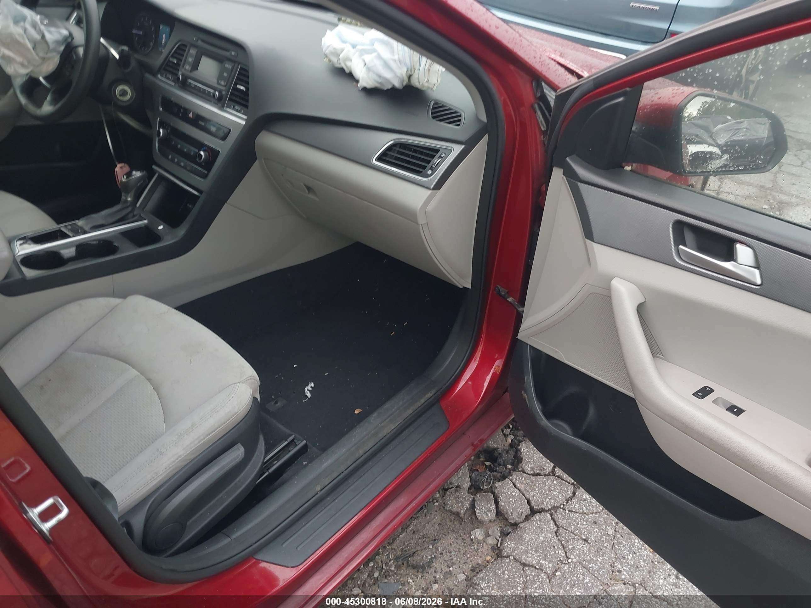 2015 Hyundai Sonata Se Red vin: 5NPE24AF7FH124367