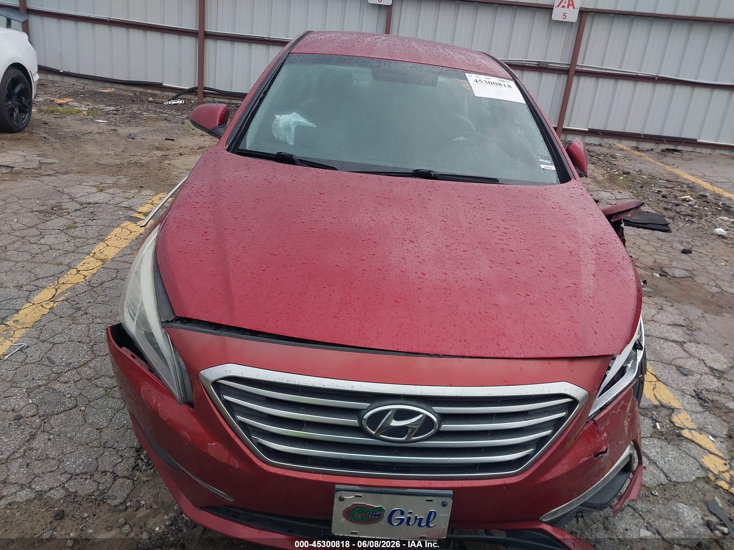 2015 Hyundai Sonata Se Red vin: 5NPE24AF7FH124367