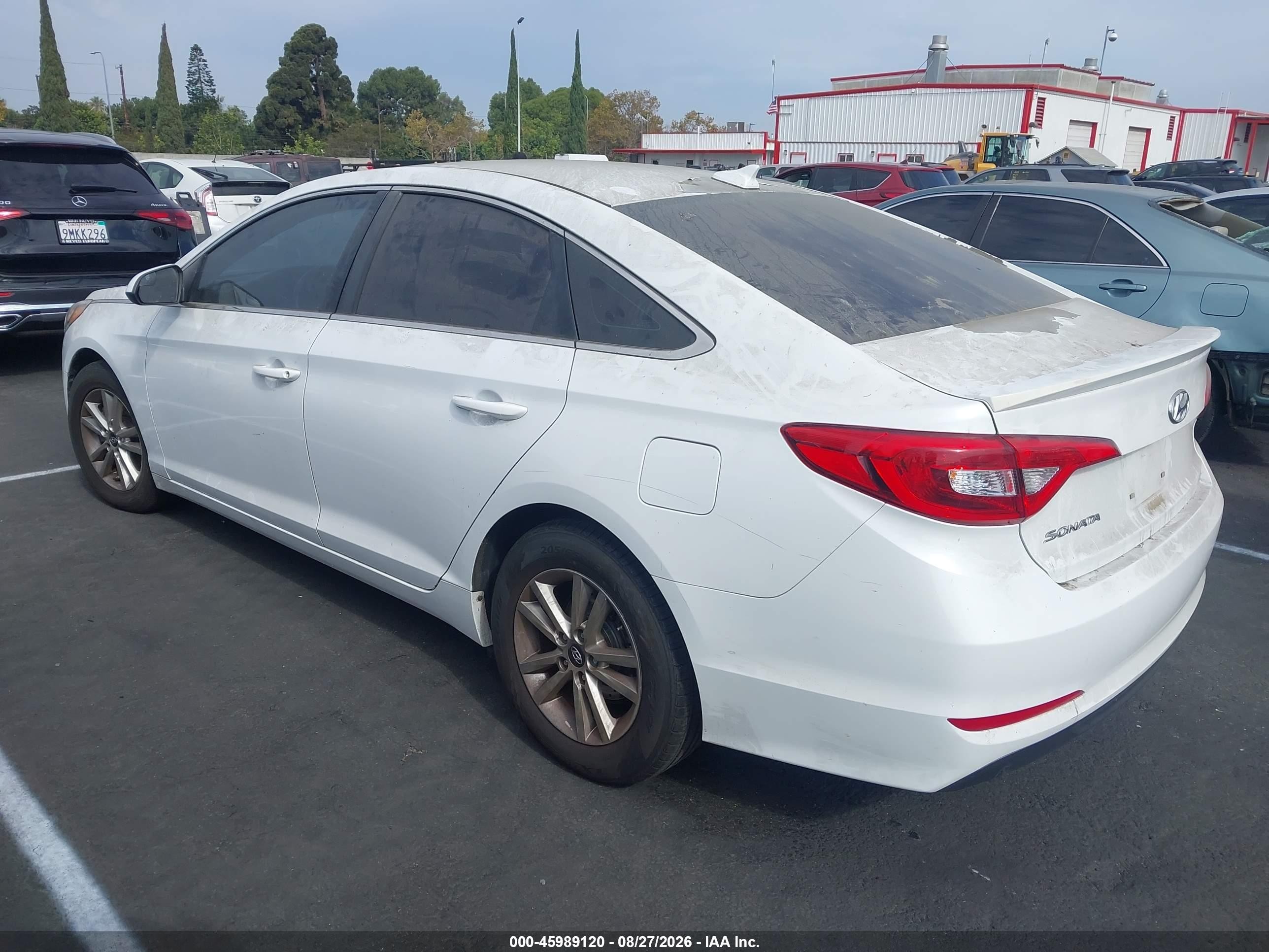 2015 Hyundai Sonata Se White vin: 5NPE24AF7FH133599