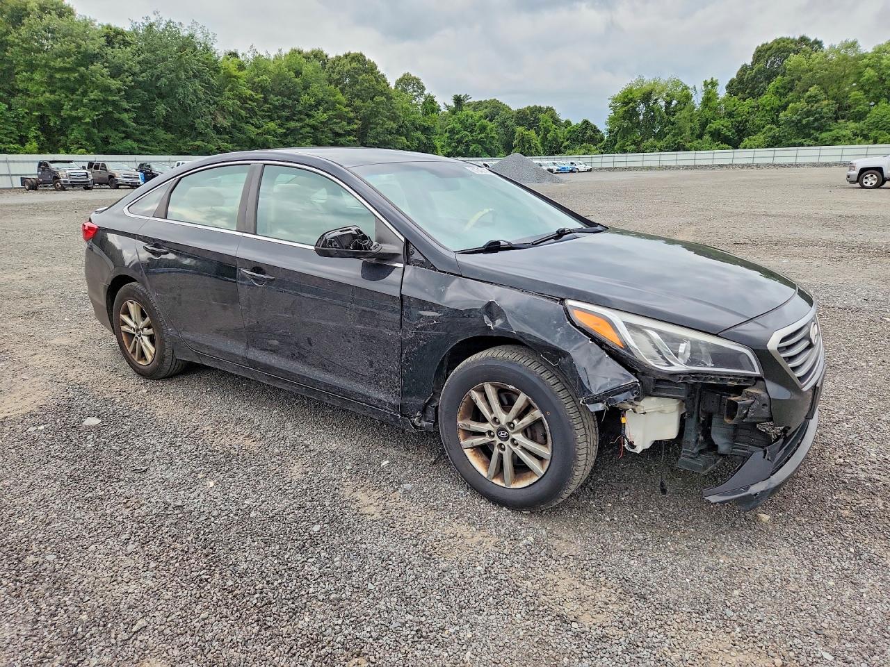 2015 Hyundai Sonata Se Черный vin: 5NPE24AF7FH142691