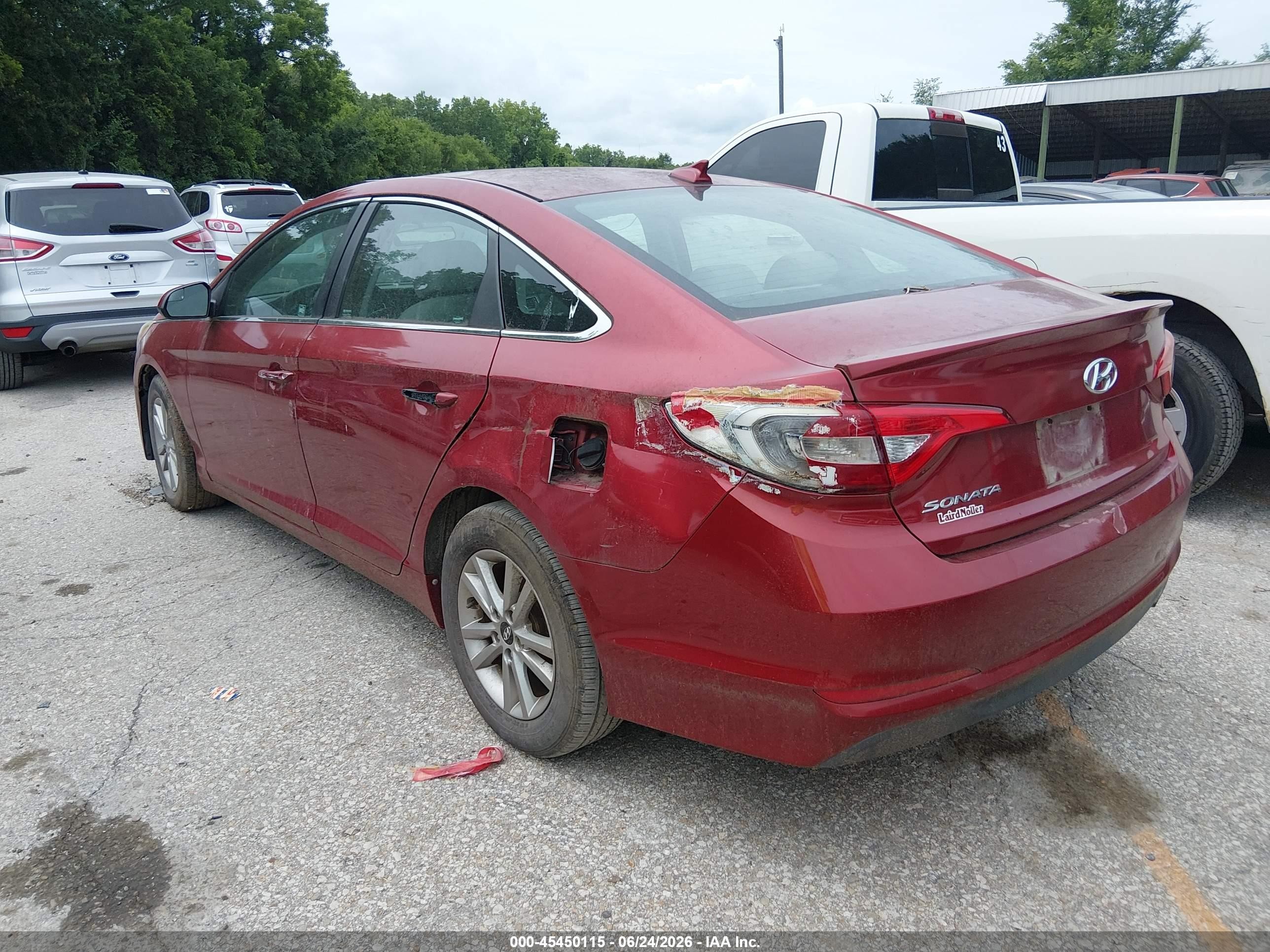 2015 Hyundai Sonata Se Red vin: 5NPE24AF7FH157353