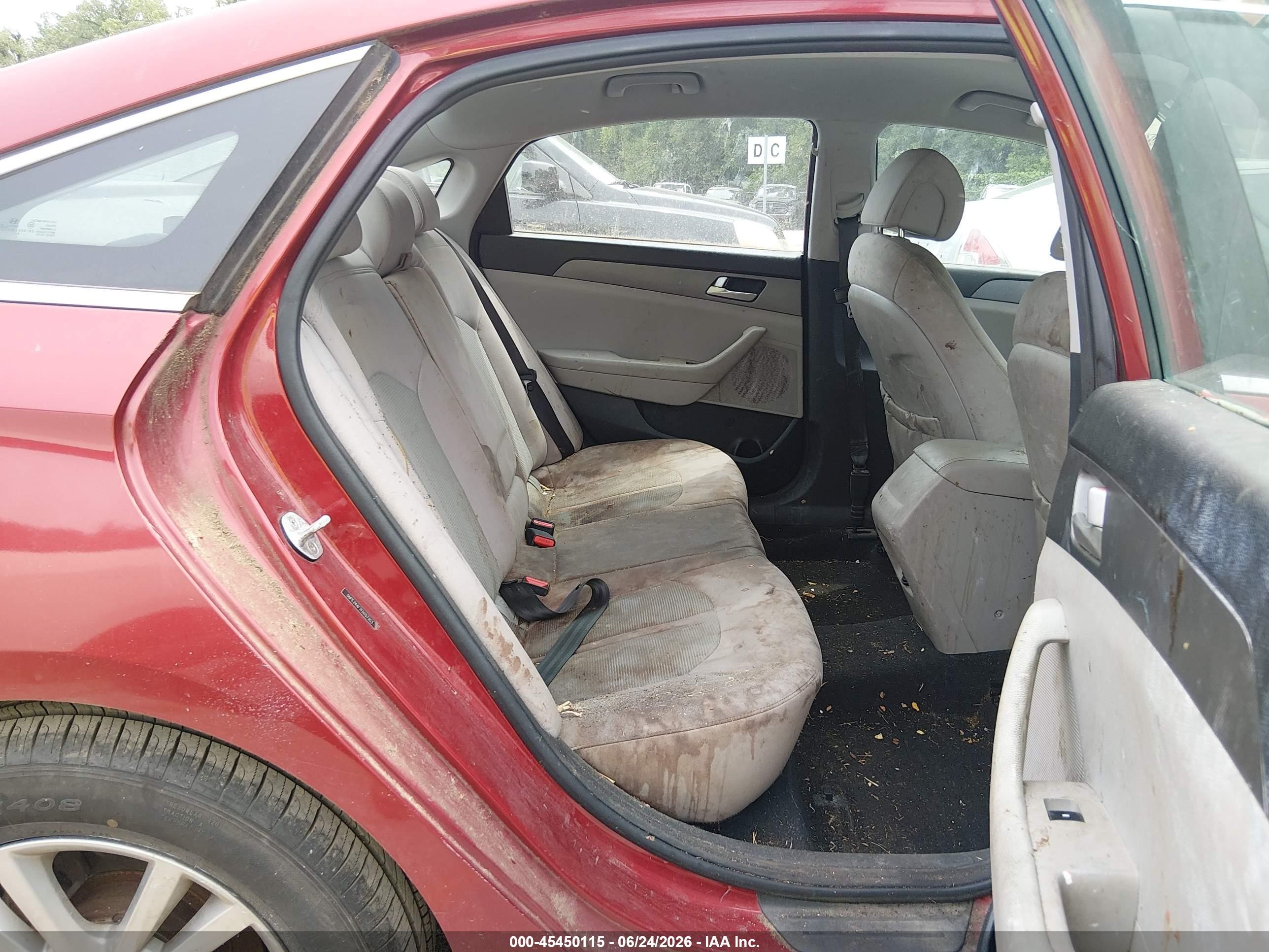 2015 Hyundai Sonata Se Red vin: 5NPE24AF7FH157353