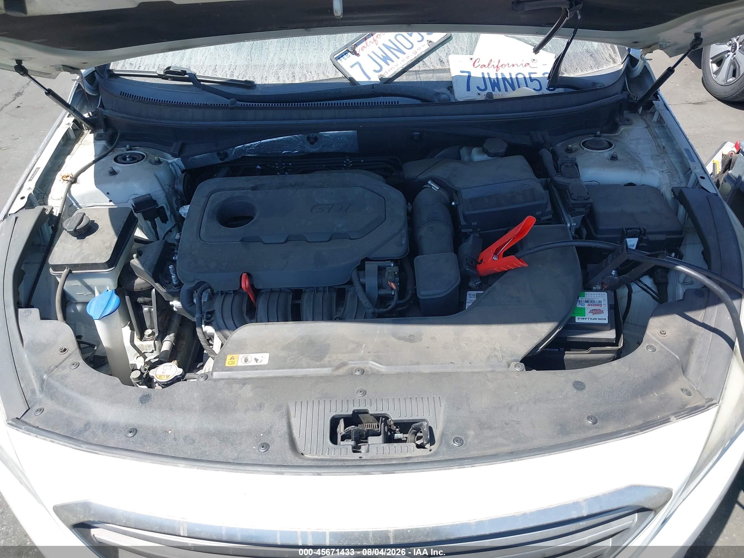 2015 Hyundai Sonata Se White vin: 5NPE24AF7FH160348