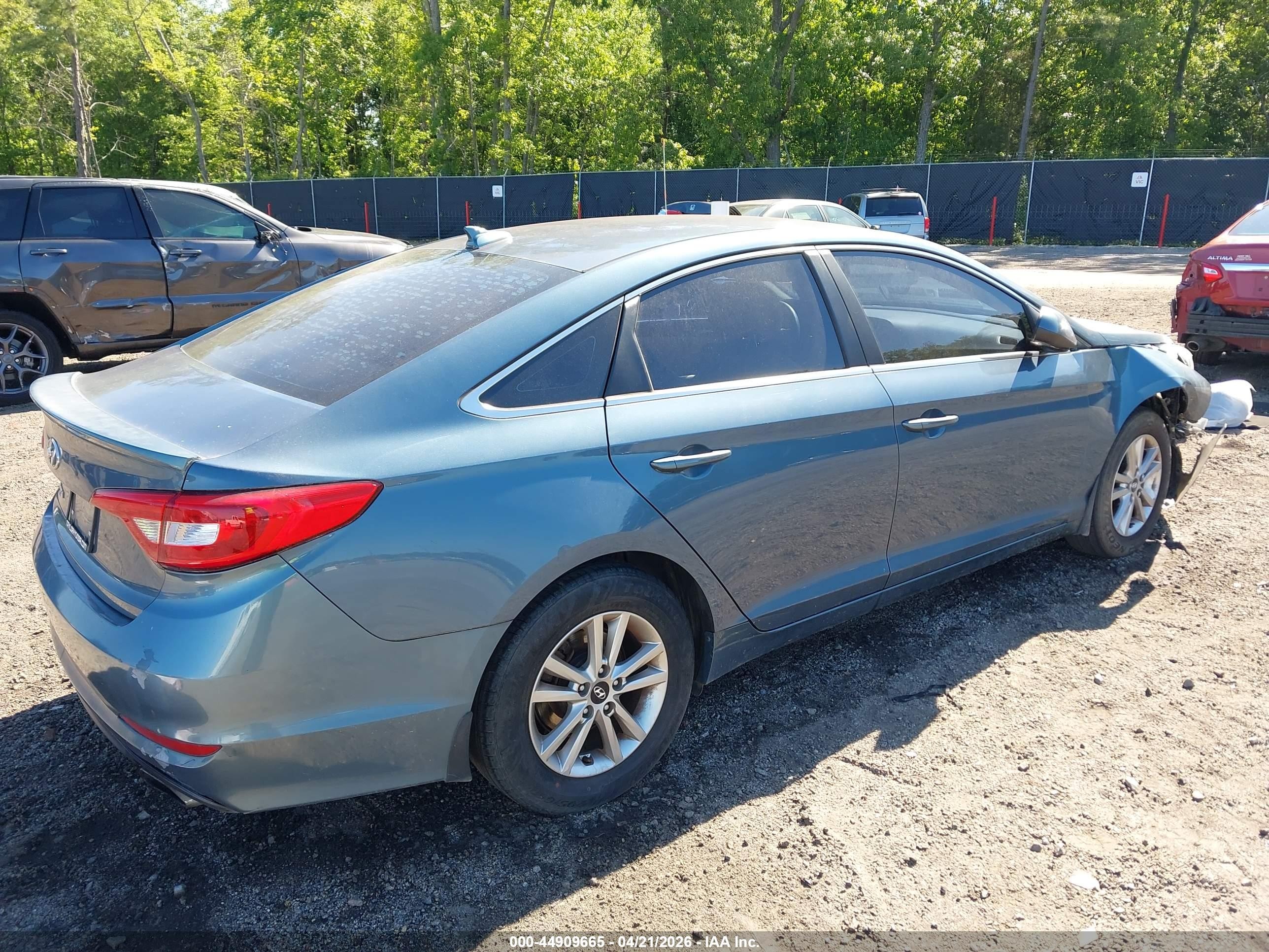 2015 Hyundai Sonata Se Blue vin: 5NPE24AF7FH162830