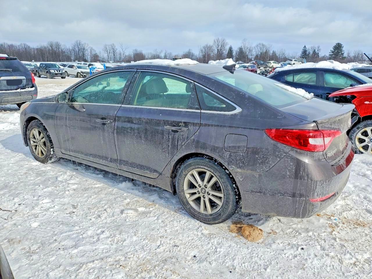 2015 Hyundai Sonata Se Charcoal vin: 5NPE24AF7FH186853