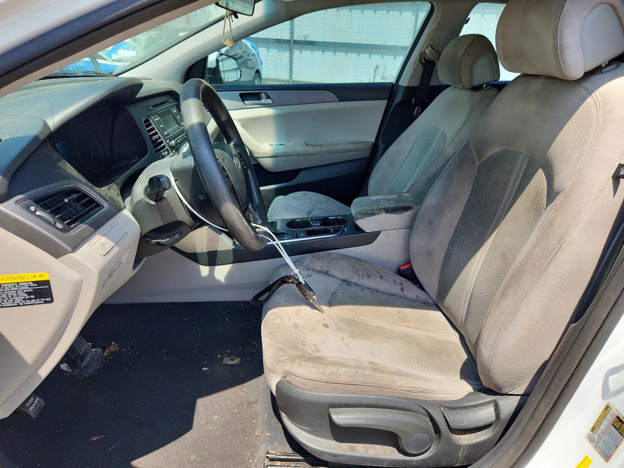 2015 Hyundai Sonata Se White vin: 5NPE24AF7FH187405