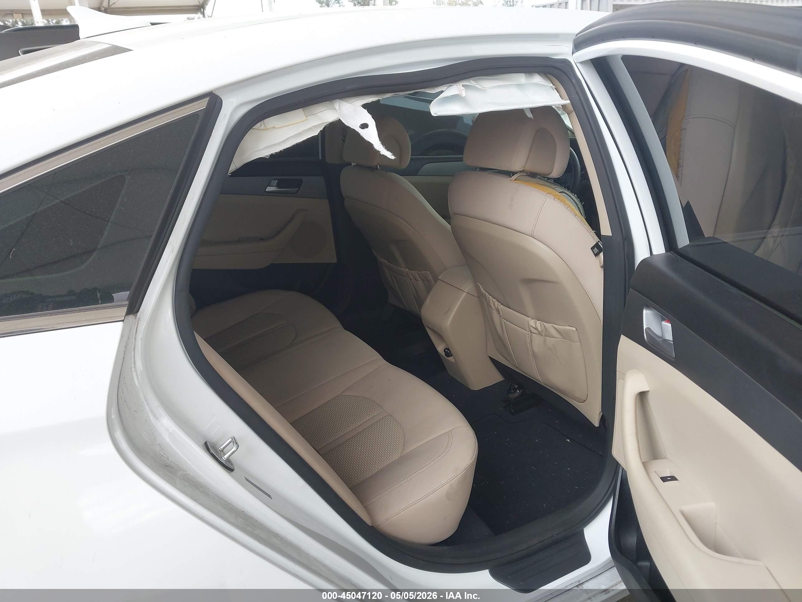 2015 Hyundai Sonata Se White vin: 5NPE24AF7FH190188