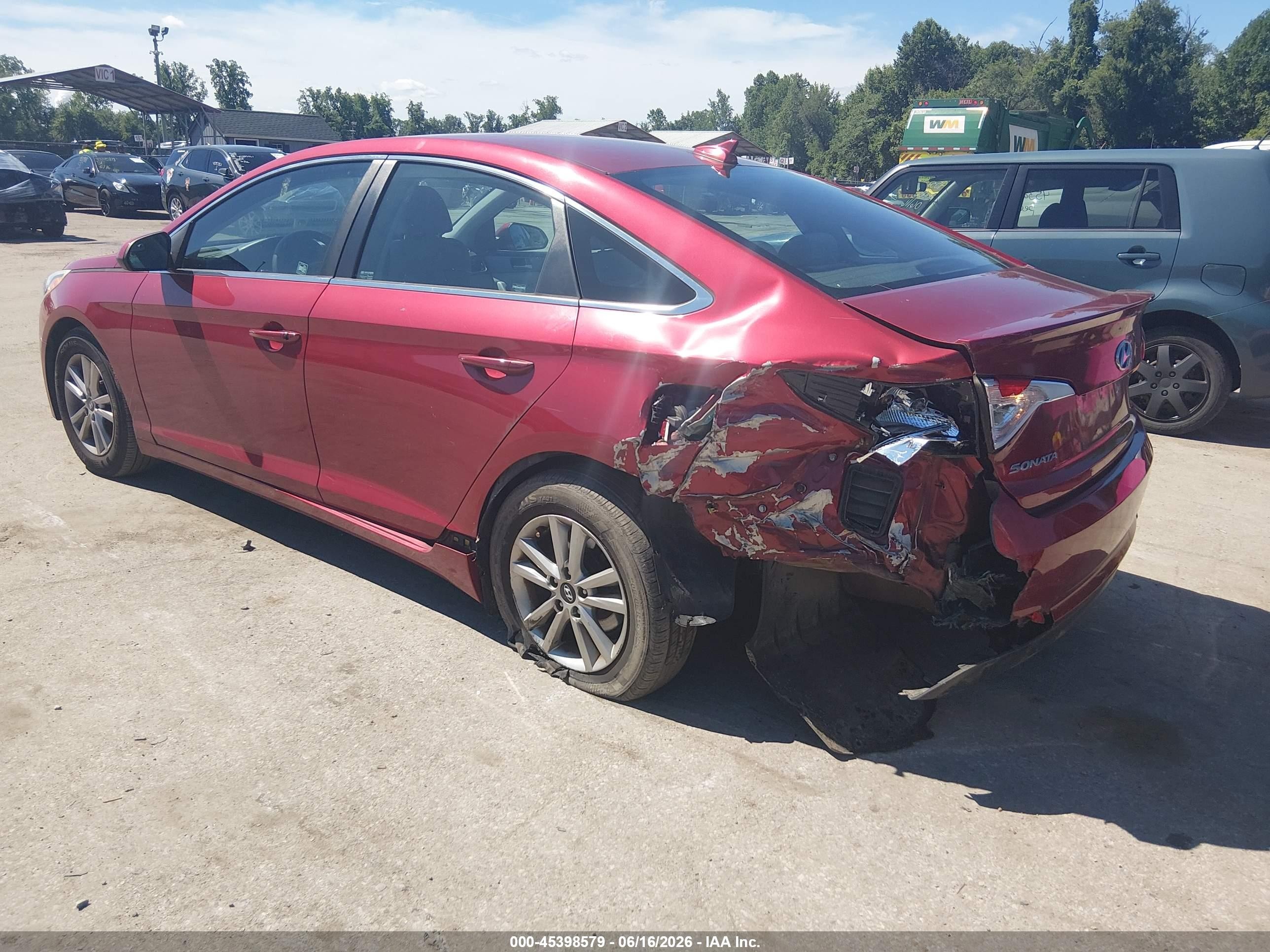 2015 Hyundai Sonata Se Red vin: 5NPE24AF7FH190739