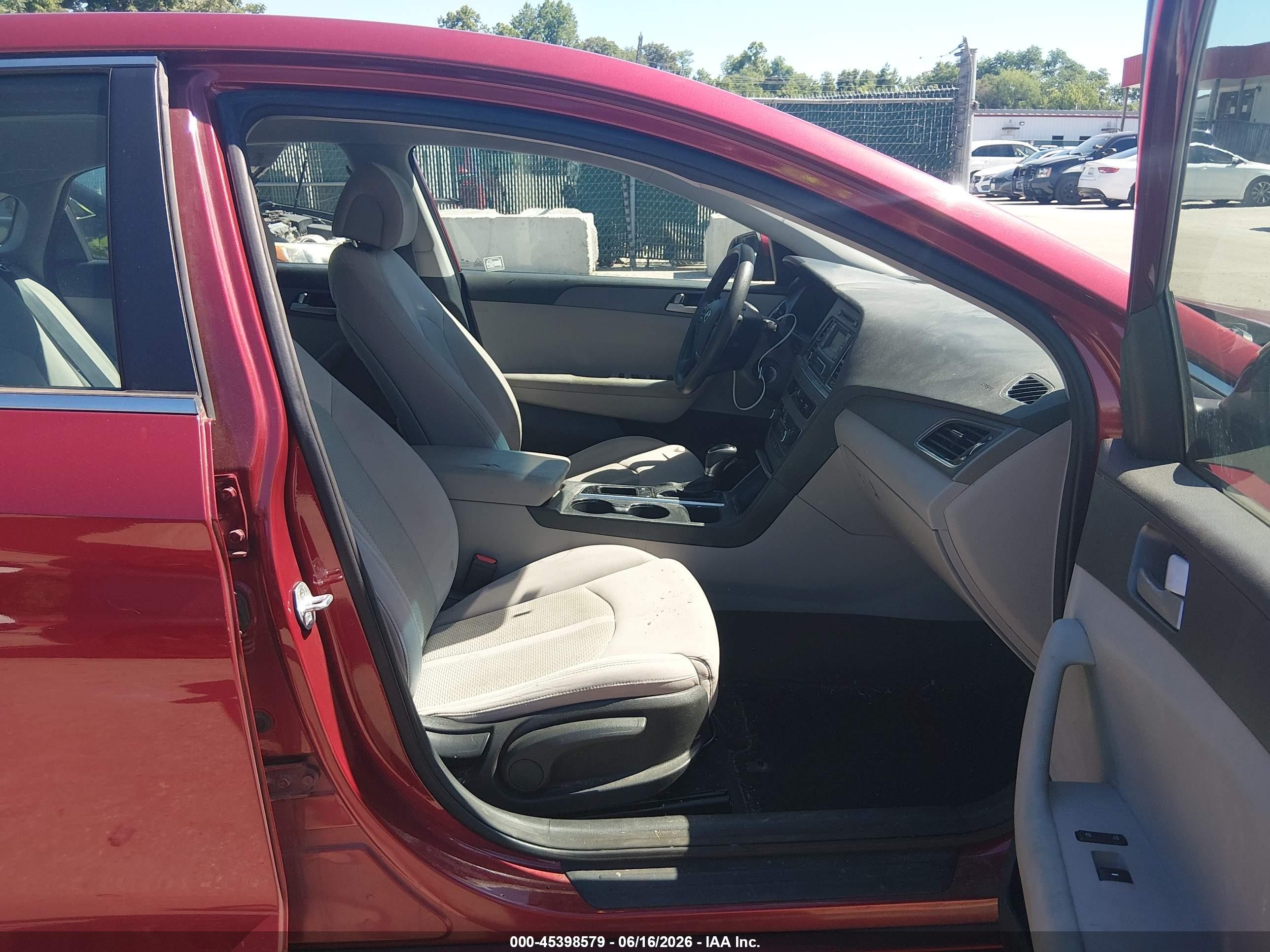 2015 Hyundai Sonata Se Red vin: 5NPE24AF7FH190739