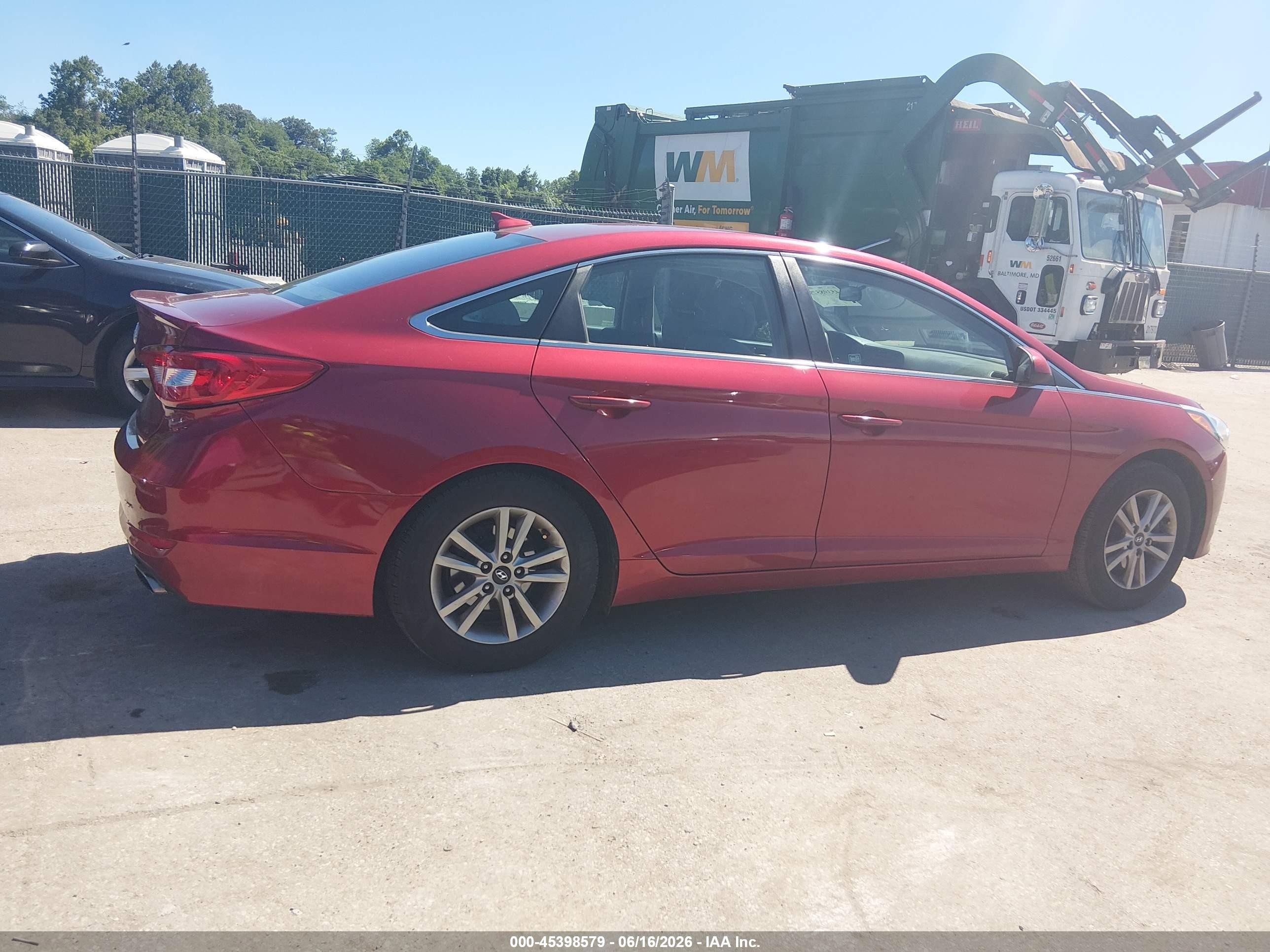 2015 Hyundai Sonata Se Red vin: 5NPE24AF7FH190739