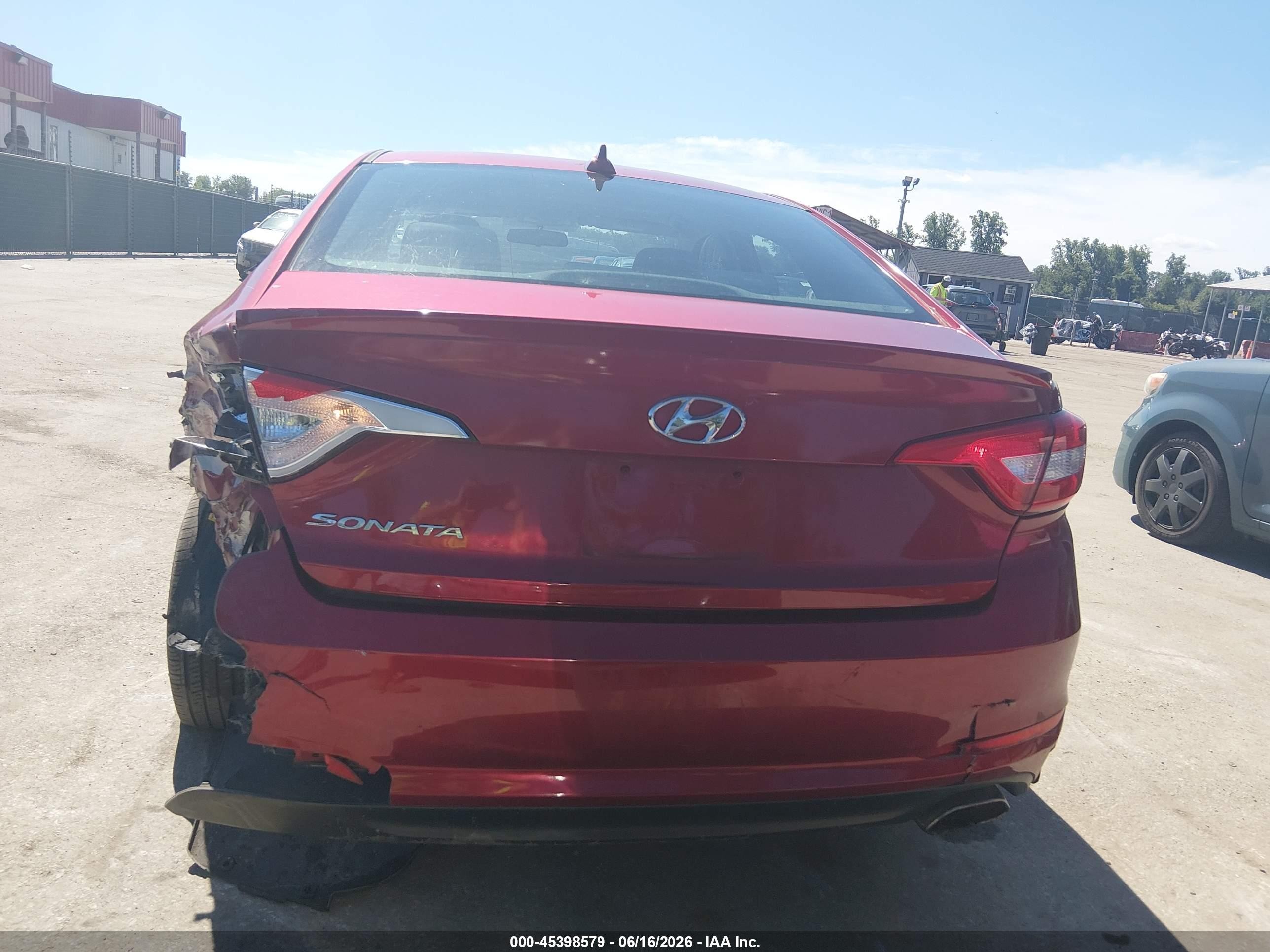 2015 Hyundai Sonata Se Red vin: 5NPE24AF7FH190739