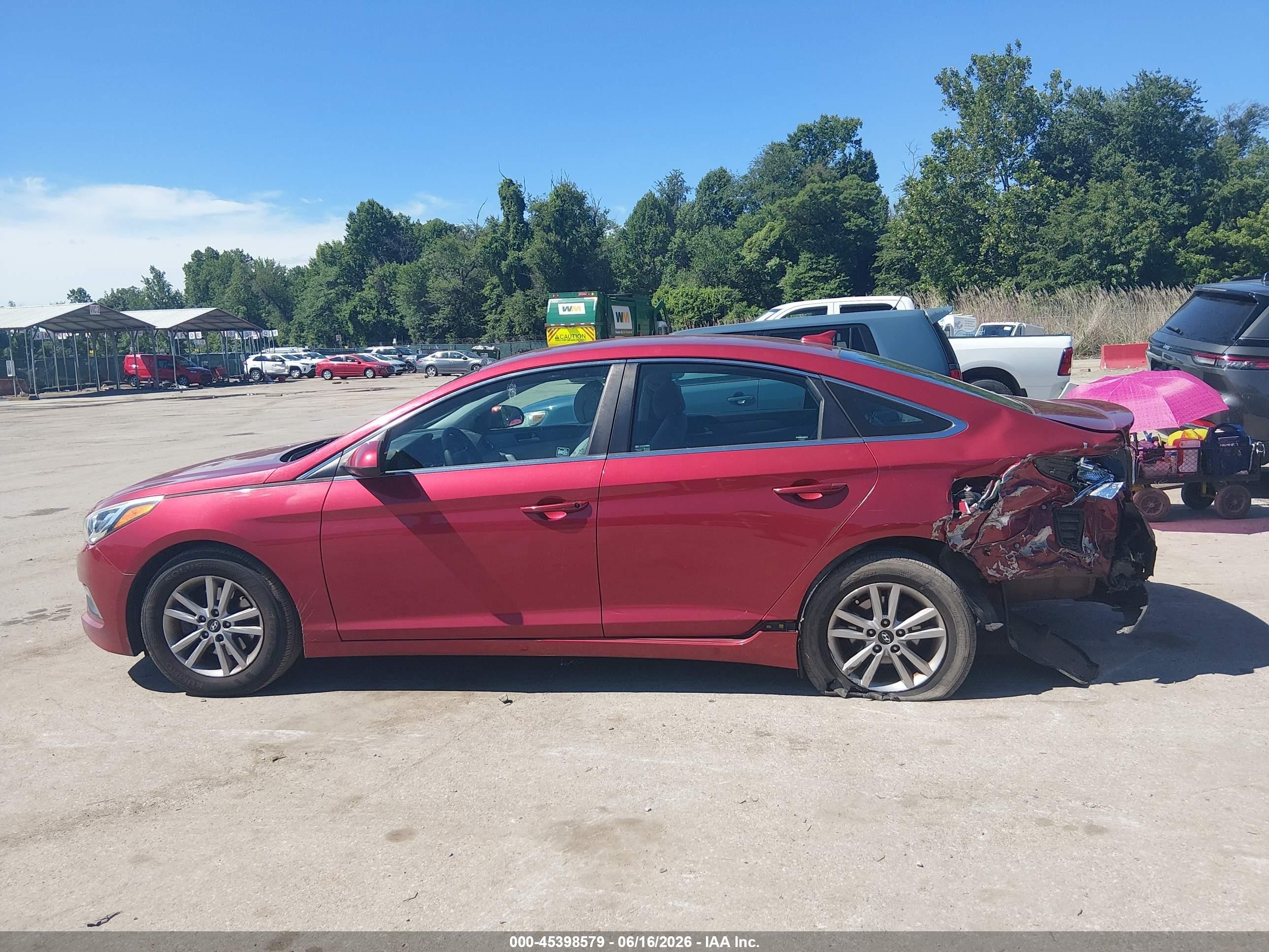2015 Hyundai Sonata Se Red vin: 5NPE24AF7FH190739