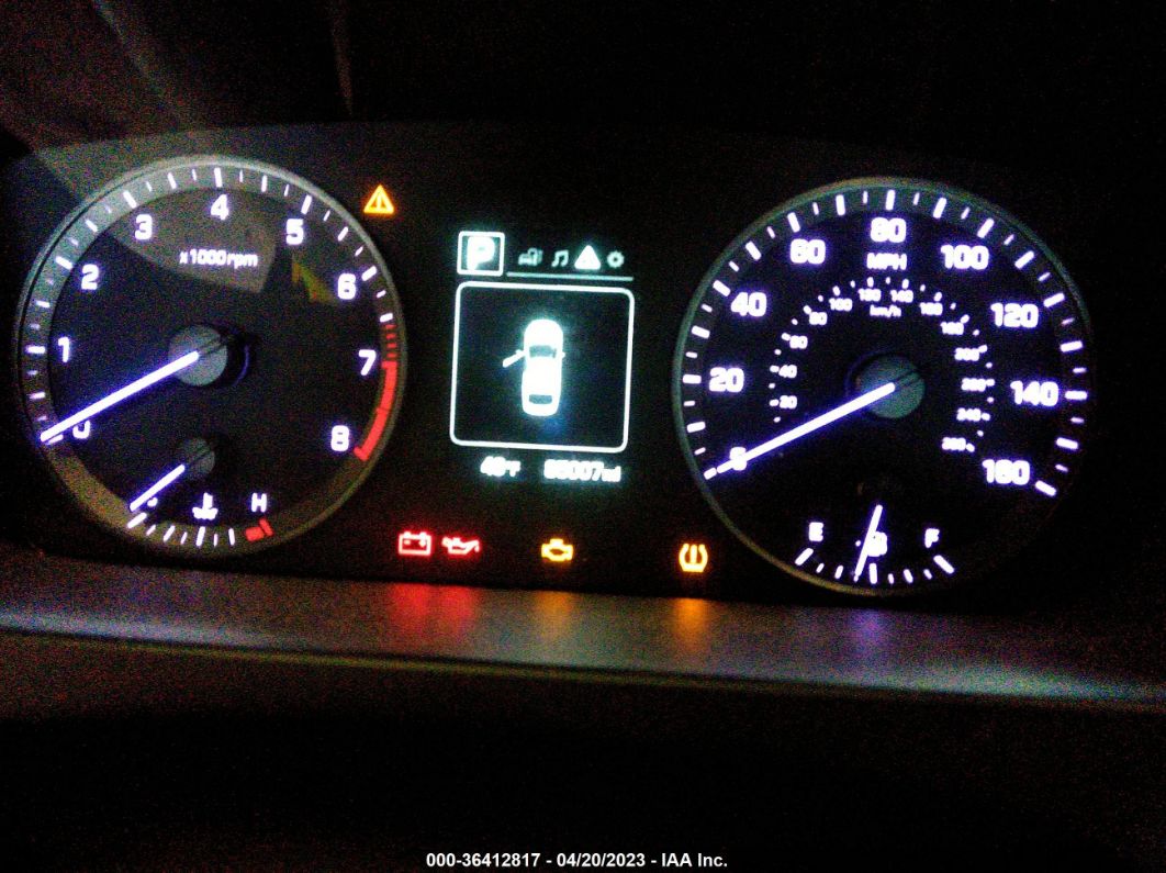 2015 Hyundai Sonata 2.4l Se Blue vin: 5NPE24AF7FH209497