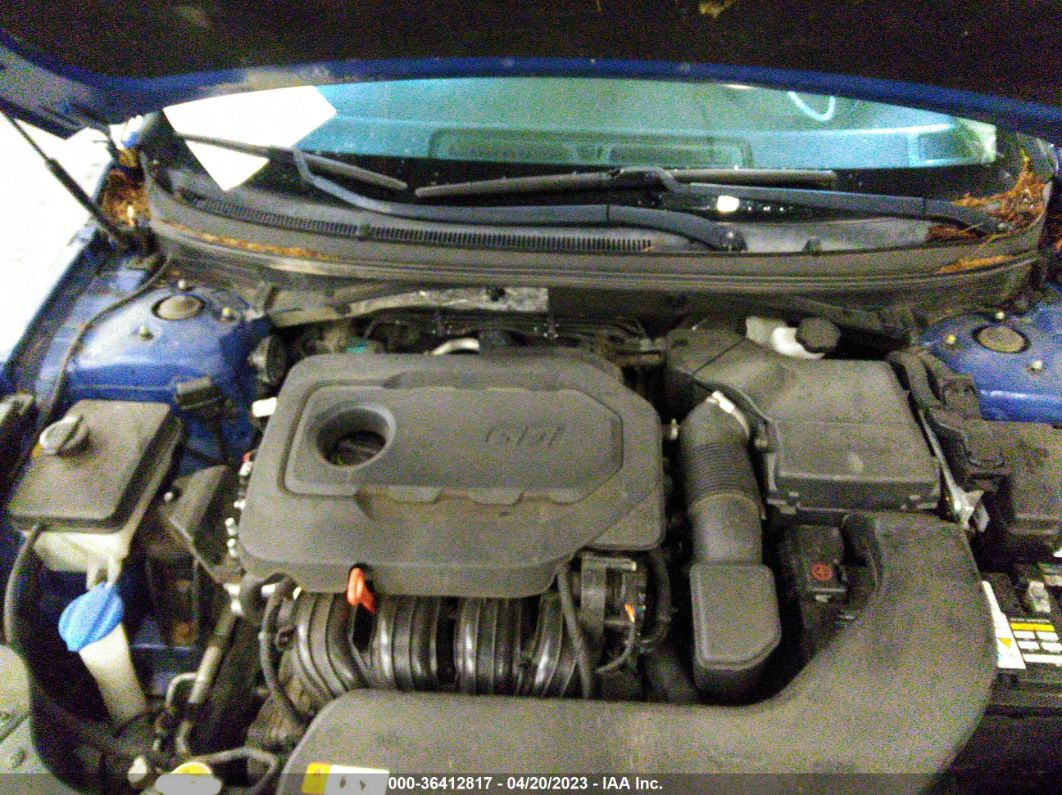 2015 Hyundai Sonata 2.4l Se Blue vin: 5NPE24AF7FH209497
