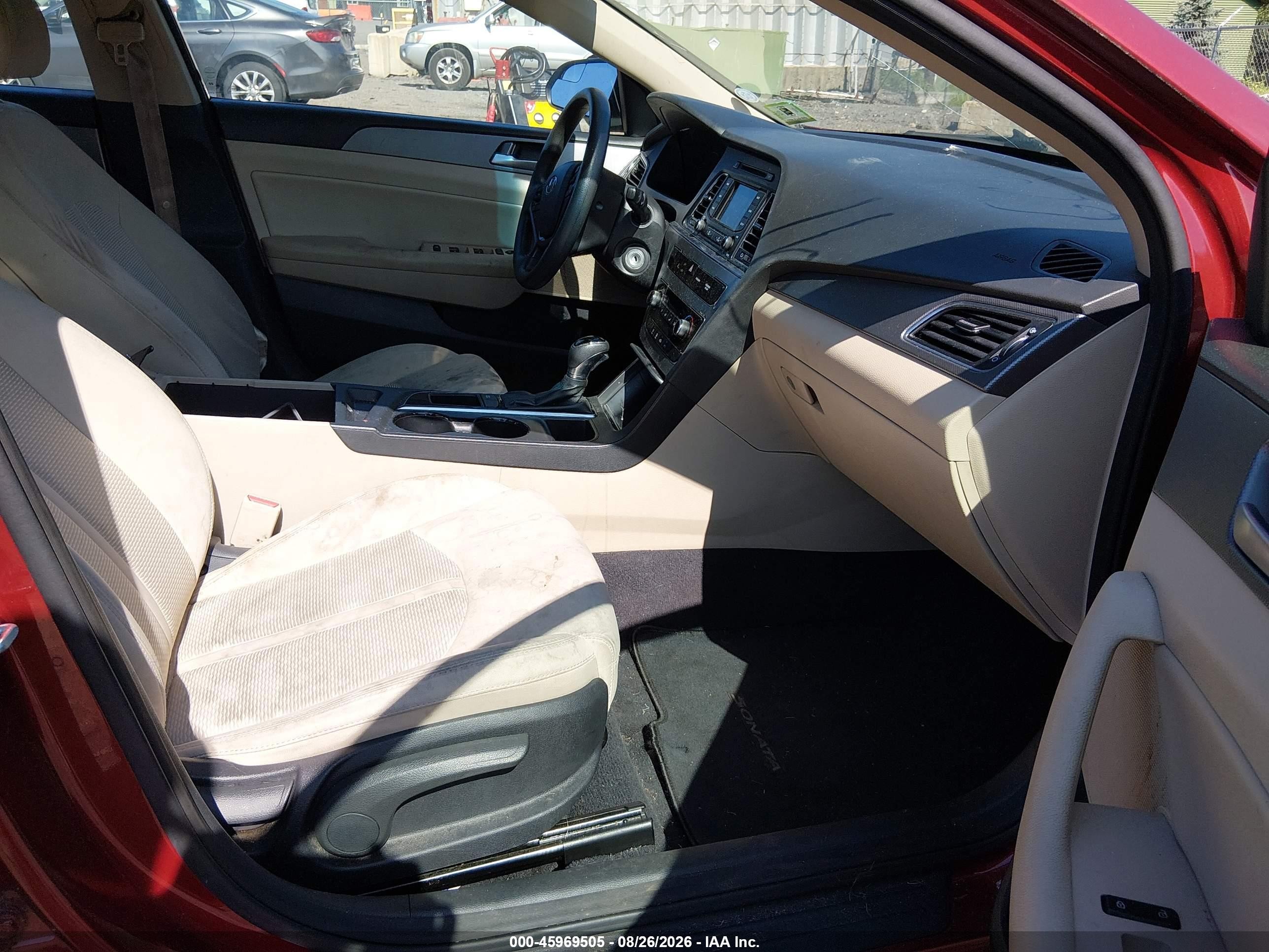 2015 Hyundai Sonata Se Red vin: 5NPE24AF7FH215834