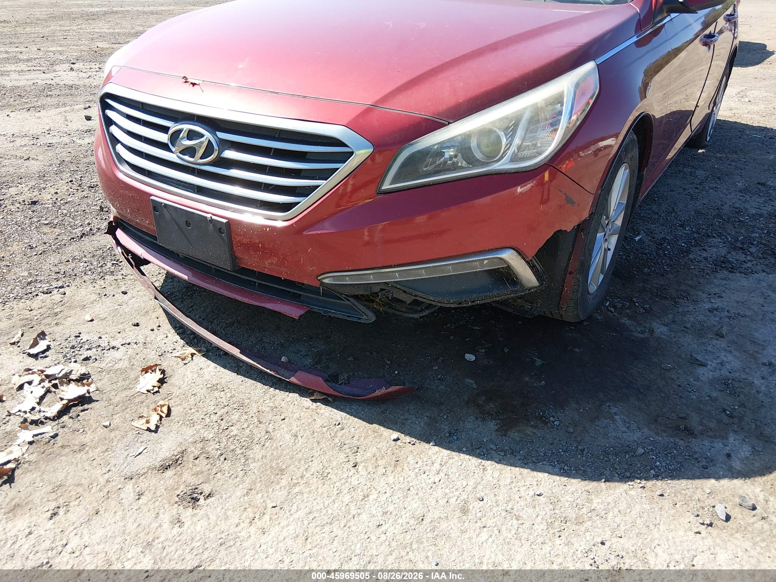 2015 Hyundai Sonata Se Red vin: 5NPE24AF7FH215834