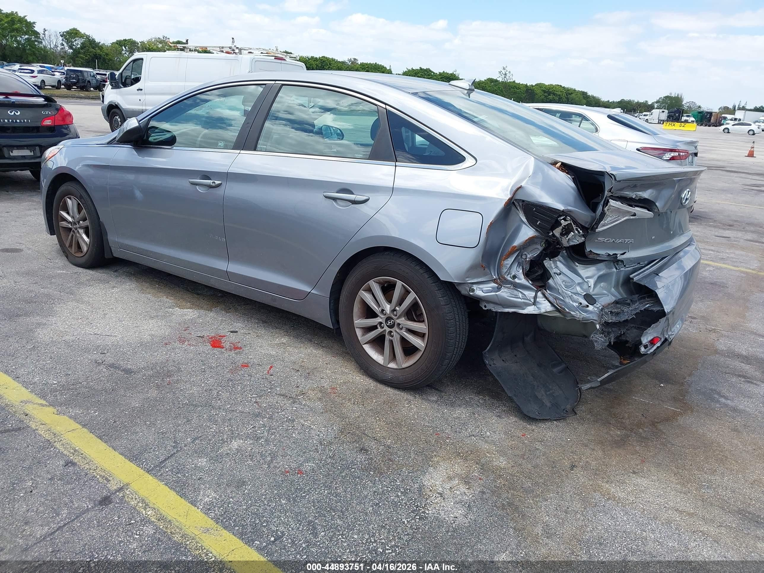 2015 Hyundai Sonata Se Silver vin: 5NPE24AF7FH221309