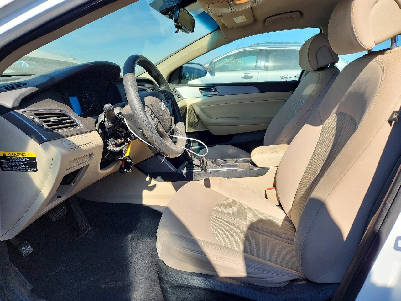 2015 Hyundai Sonata Se White vin: 5NPE24AF7FH235677