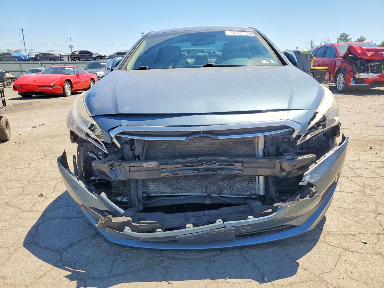 2015 Hyundai Sonata Se Синий vin: 5NPE24AF7FH236568