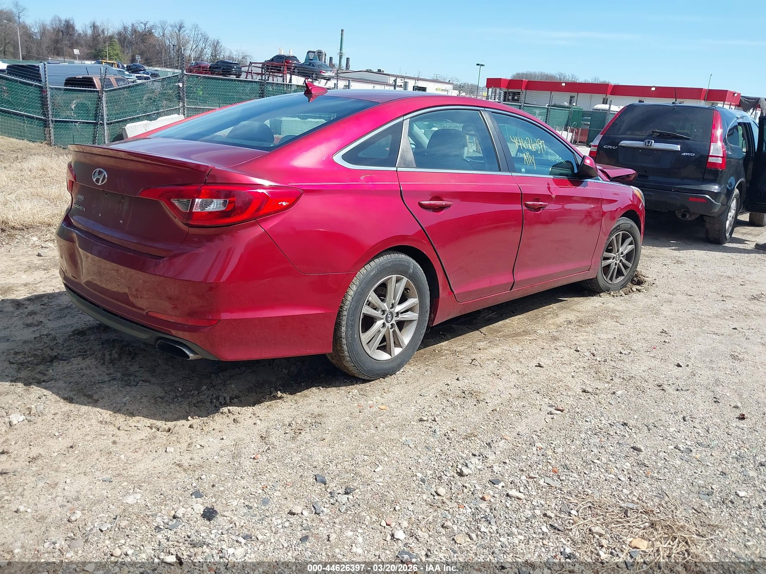 2015 Hyundai Sonata Se Red vin: 5NPE24AF7FH245805