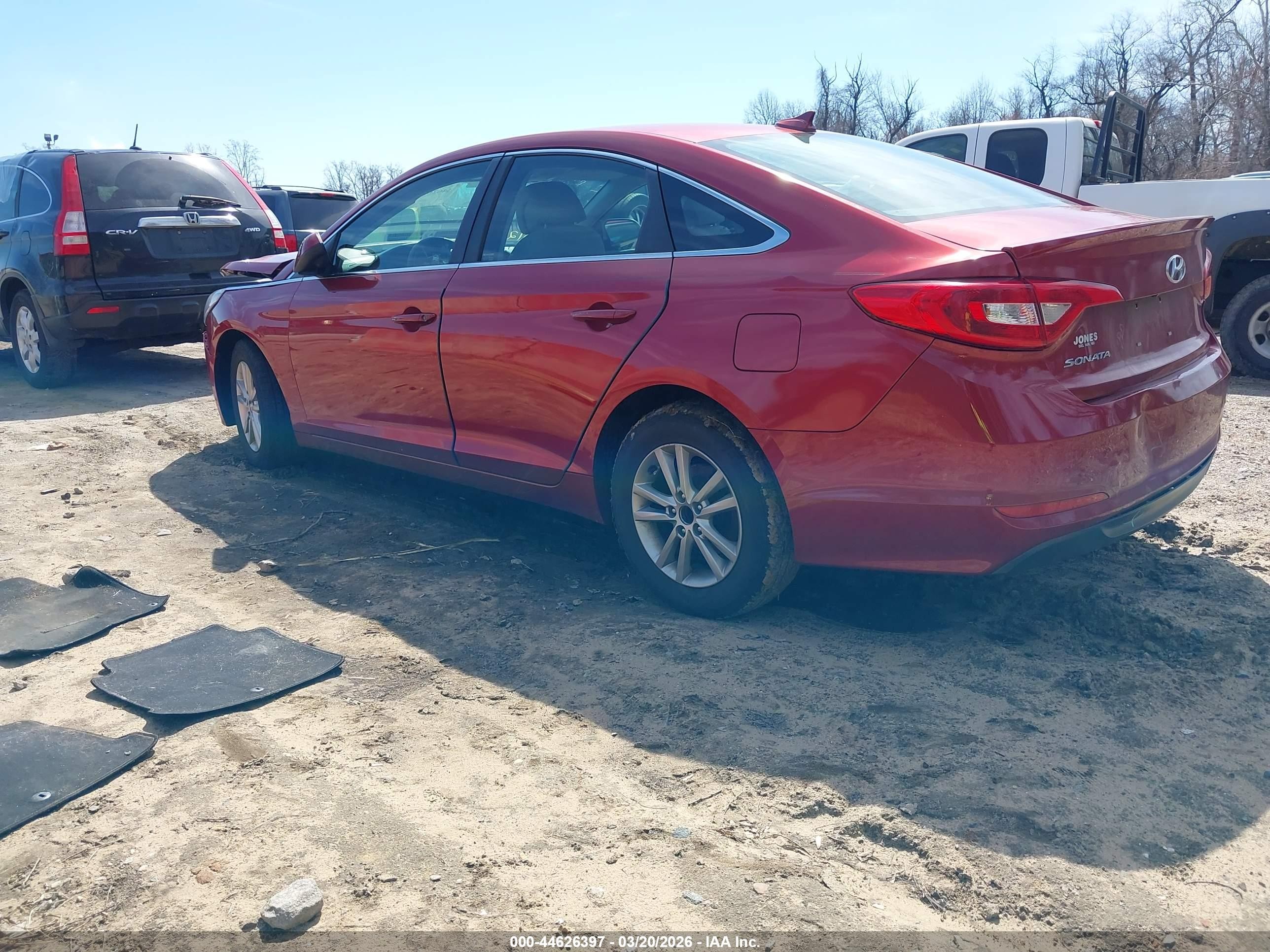 2015 Hyundai Sonata Se Red vin: 5NPE24AF7FH245805
