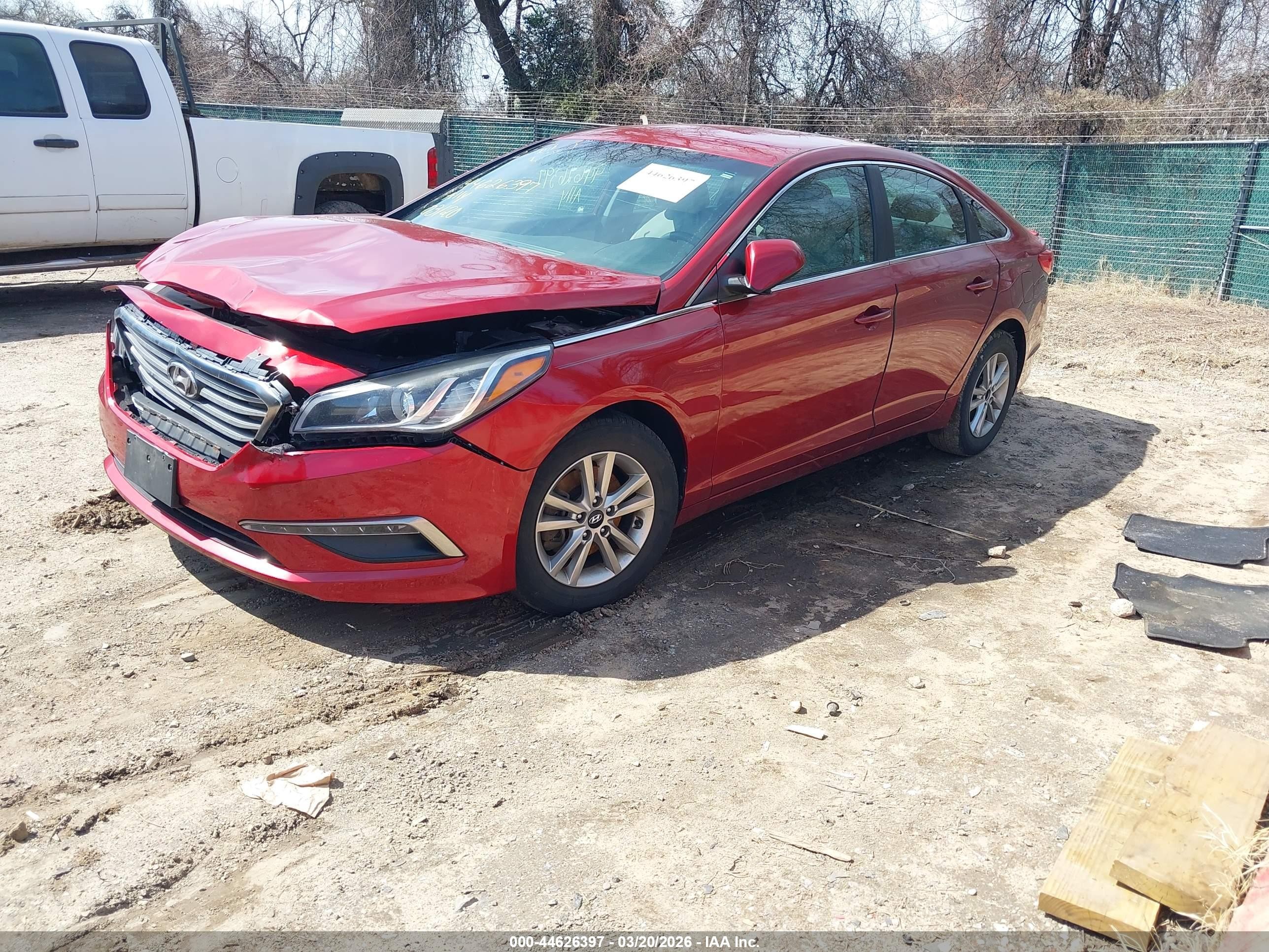 2015 Hyundai Sonata Se Red vin: 5NPE24AF7FH245805